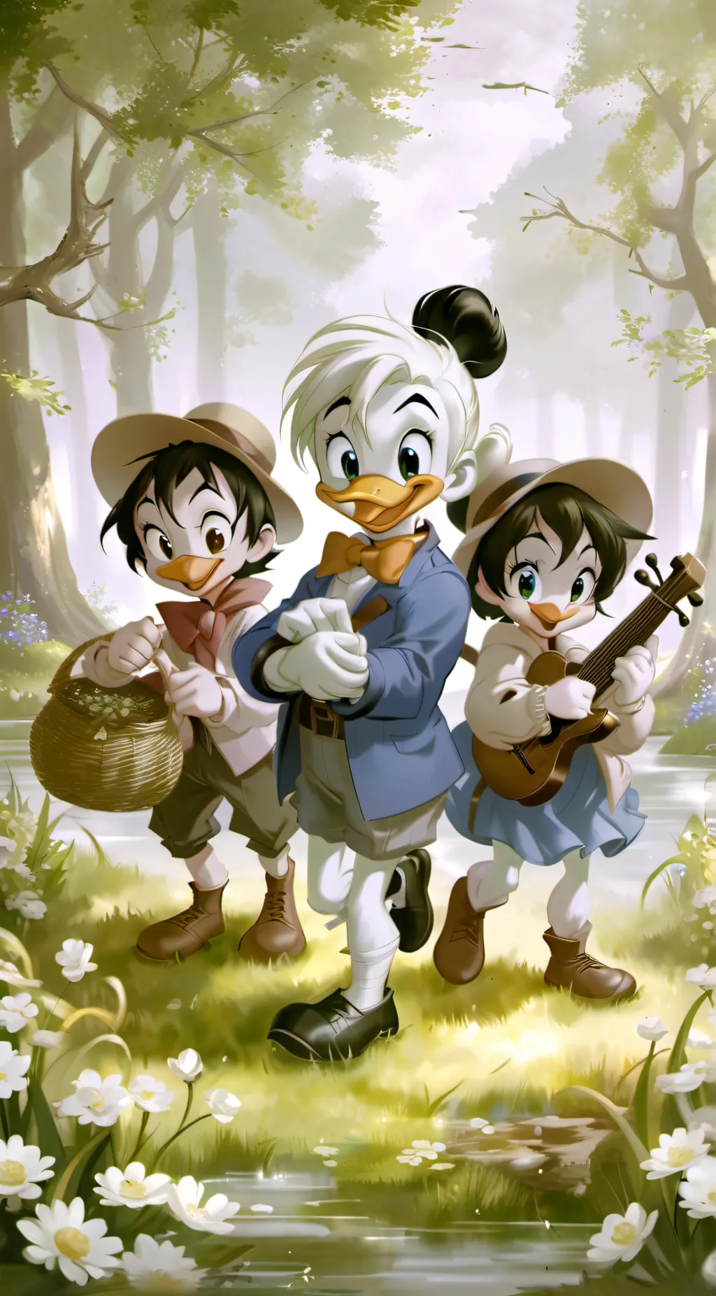 ai character: New DuckTales background