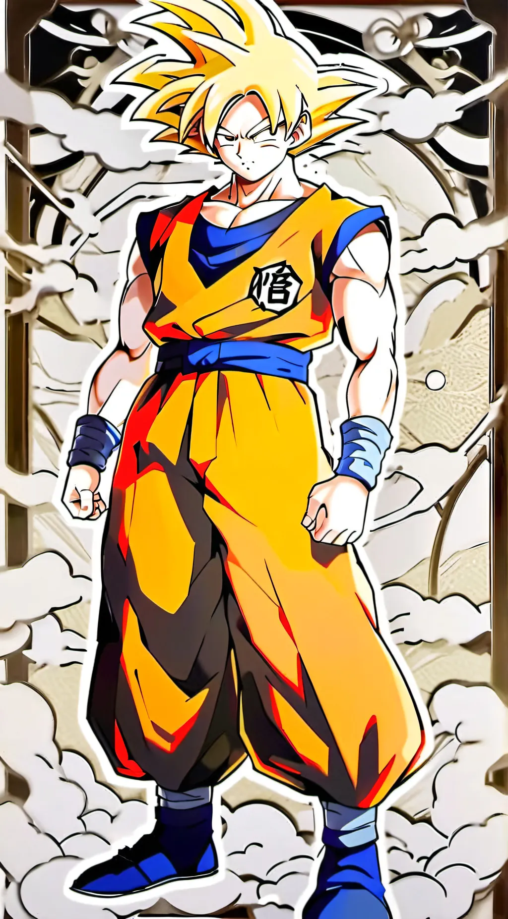ai character: goku  background