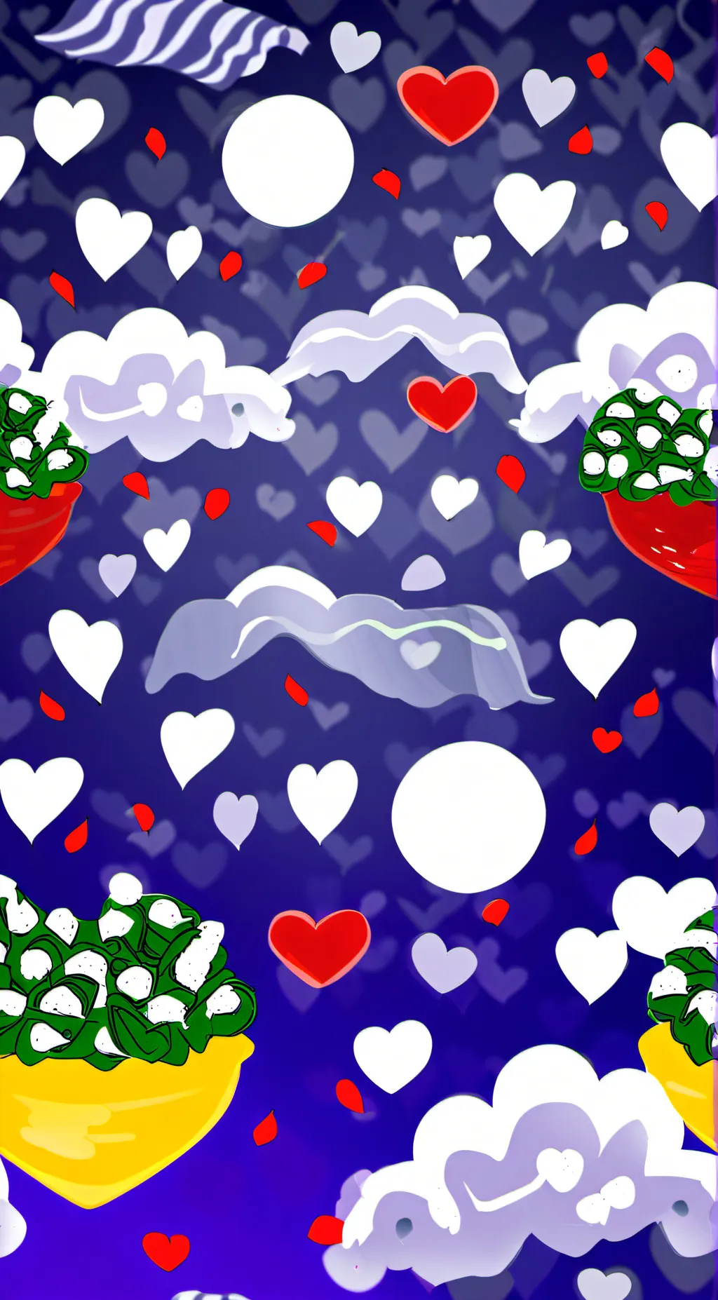 ai character: S.C valentines day background