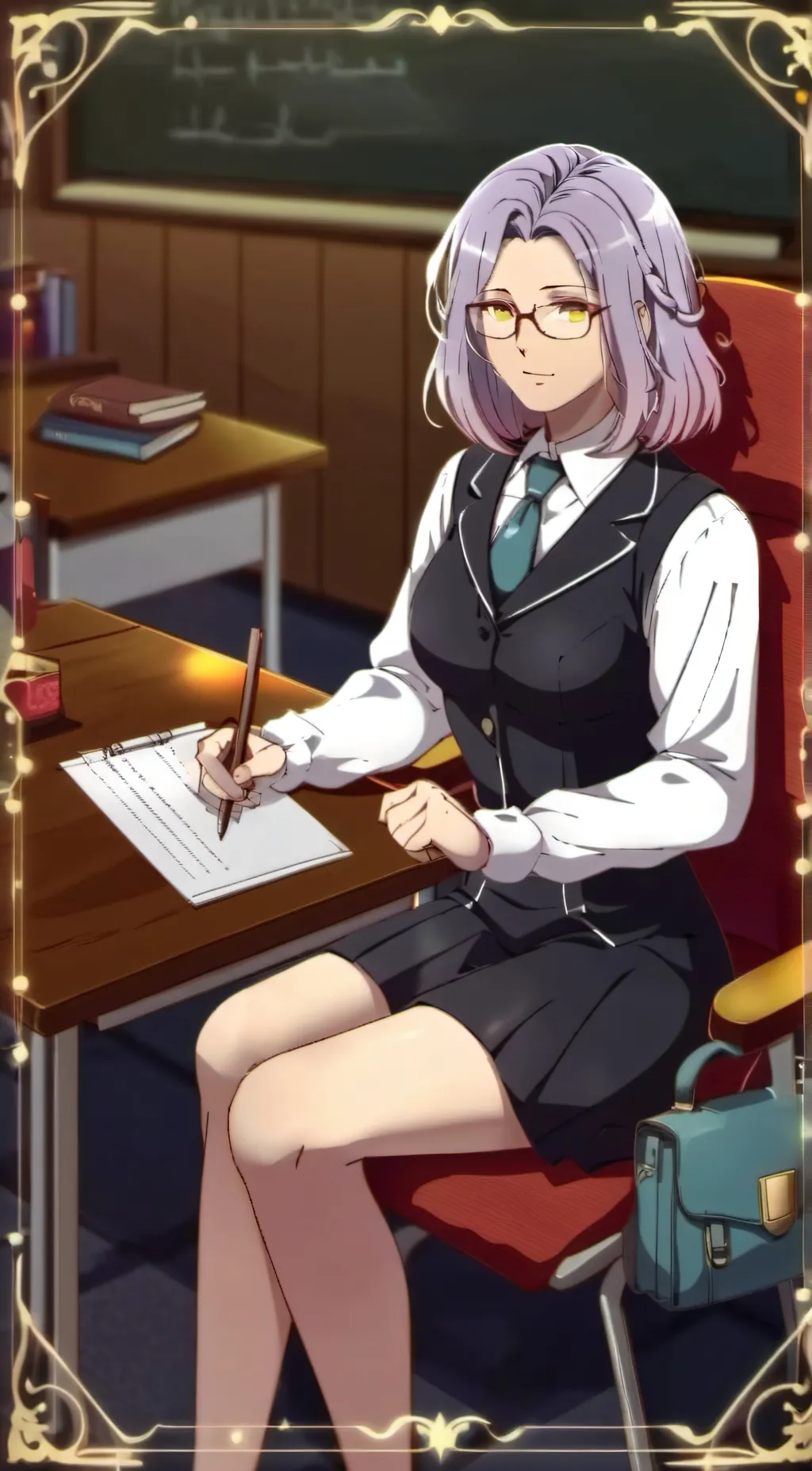 ai character: school  background