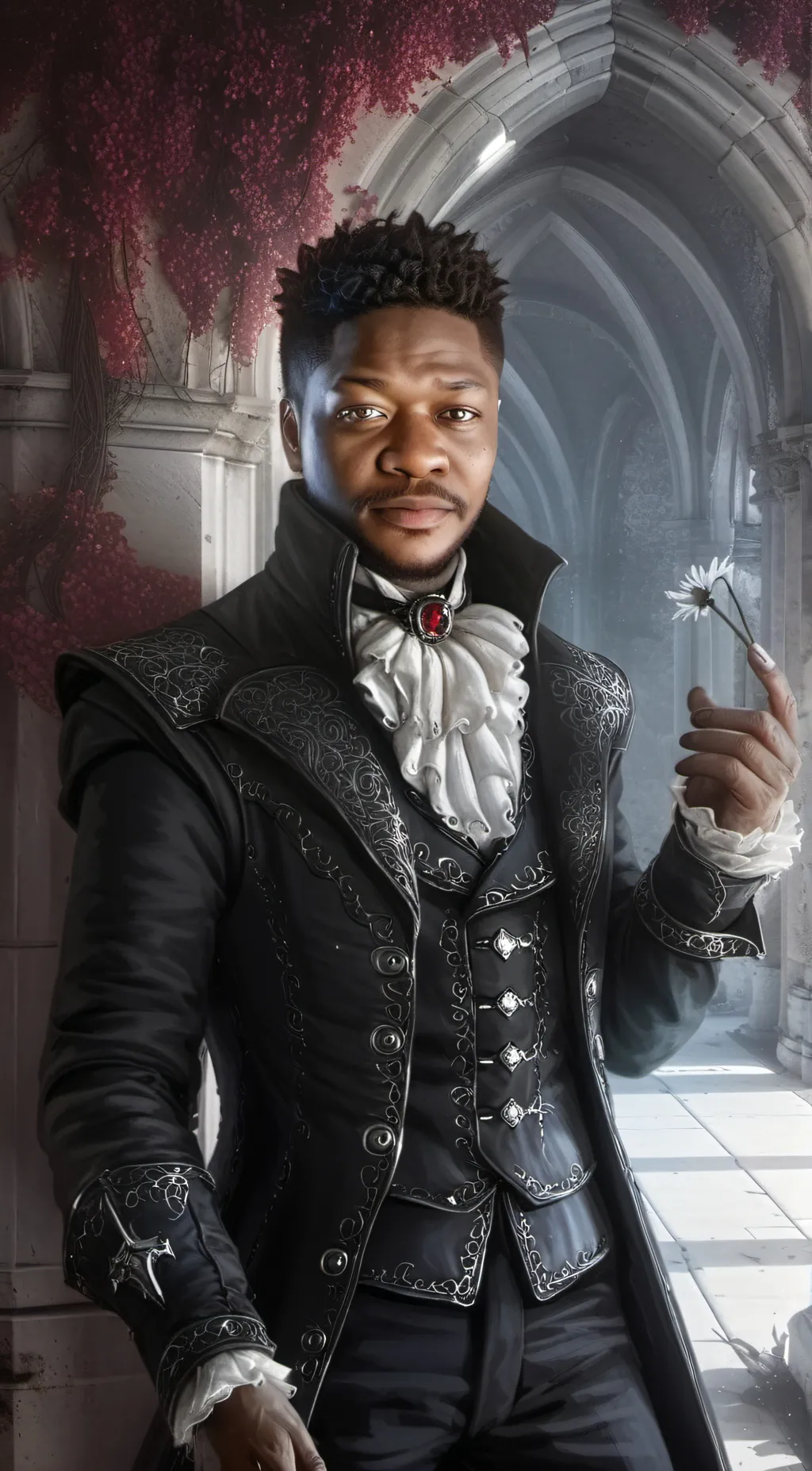 ai character: Steve  background