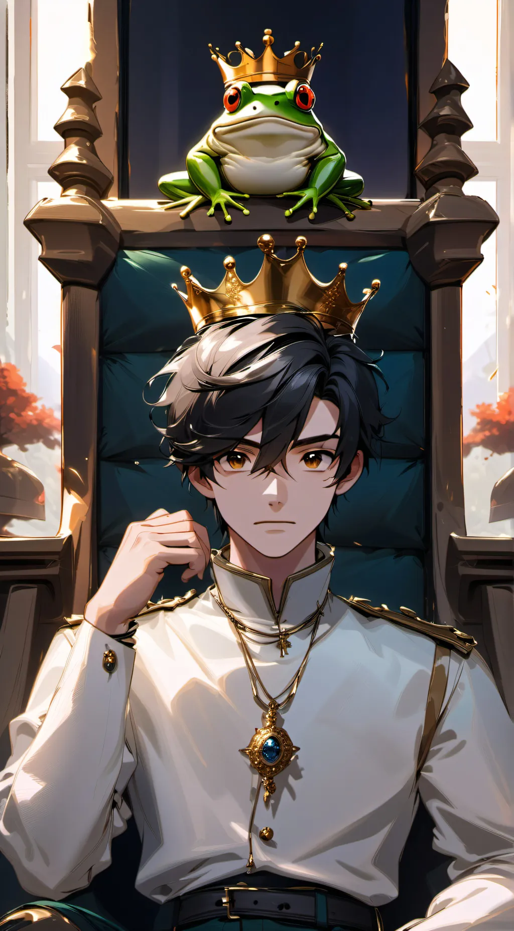 ai character: The Frog Prince background