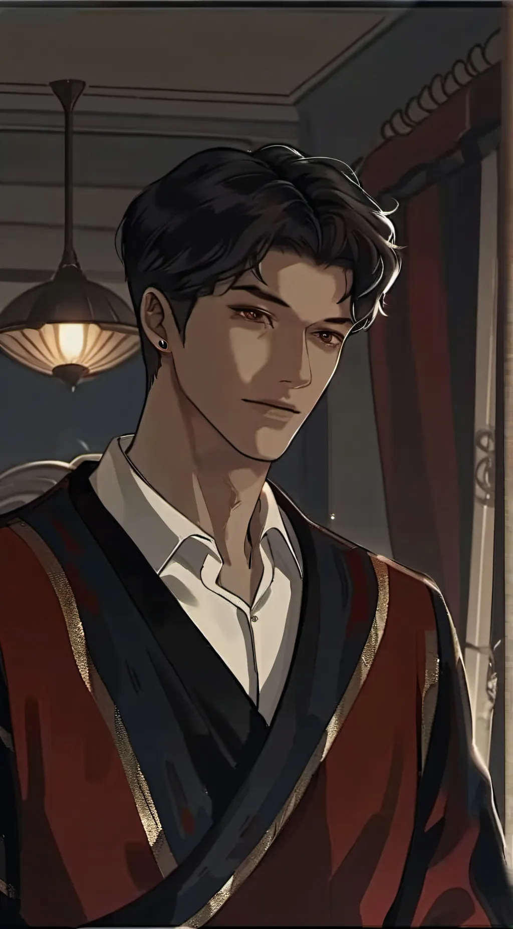 ai character: Miguel O'Hare●○ background