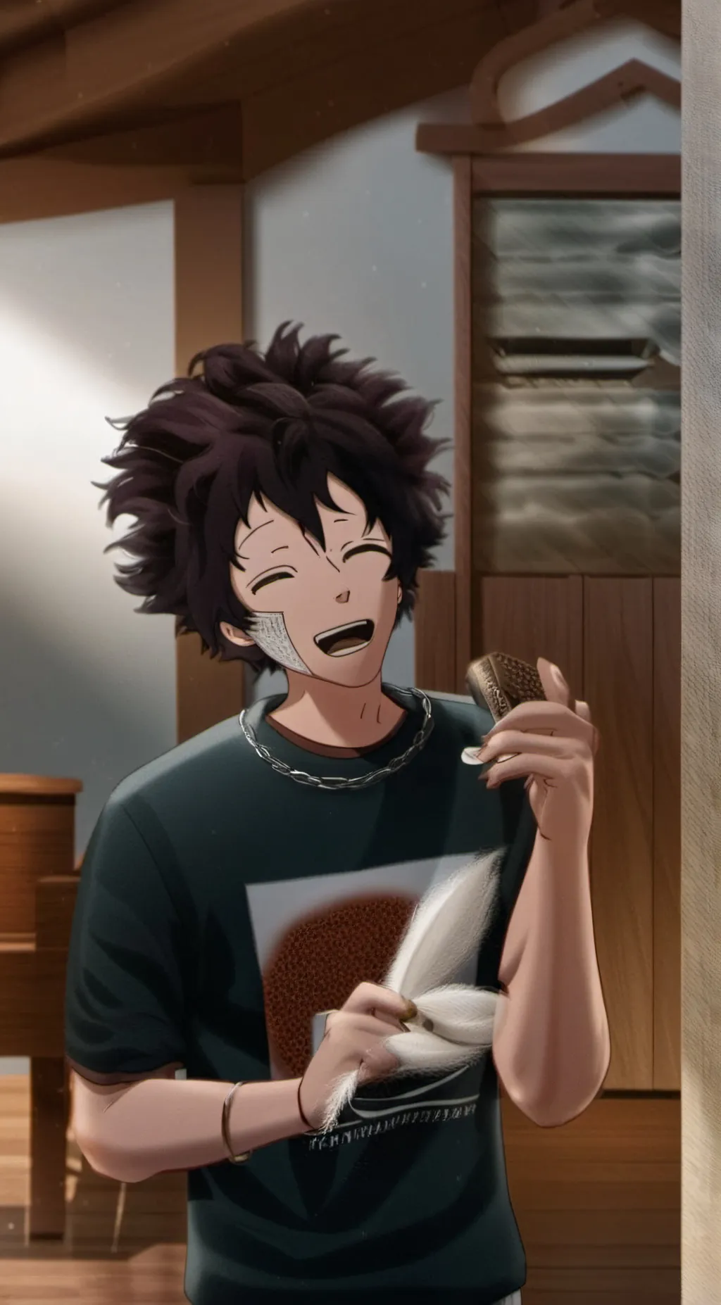 ai character: izuku midoriya  background