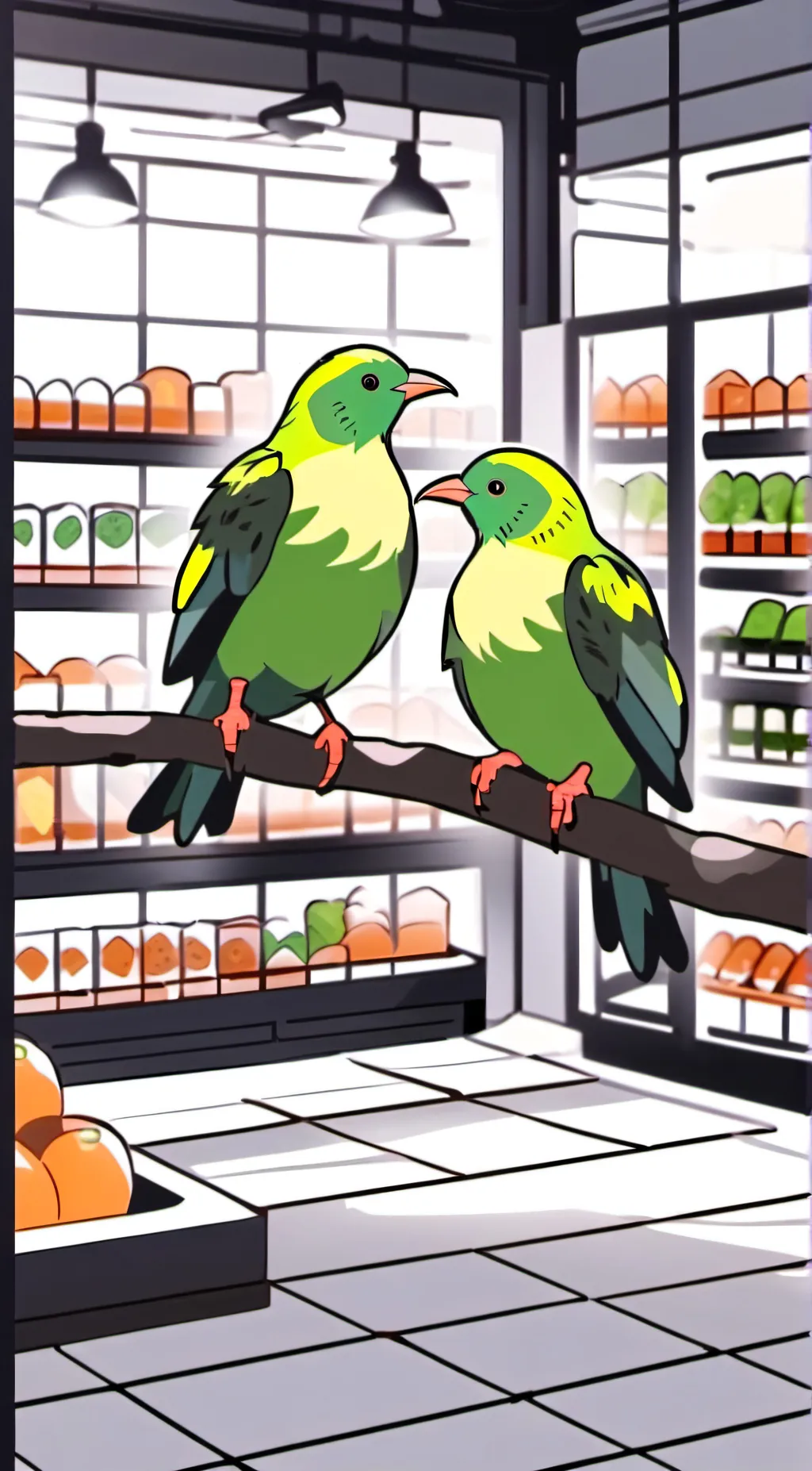 ai character: Just a bird background