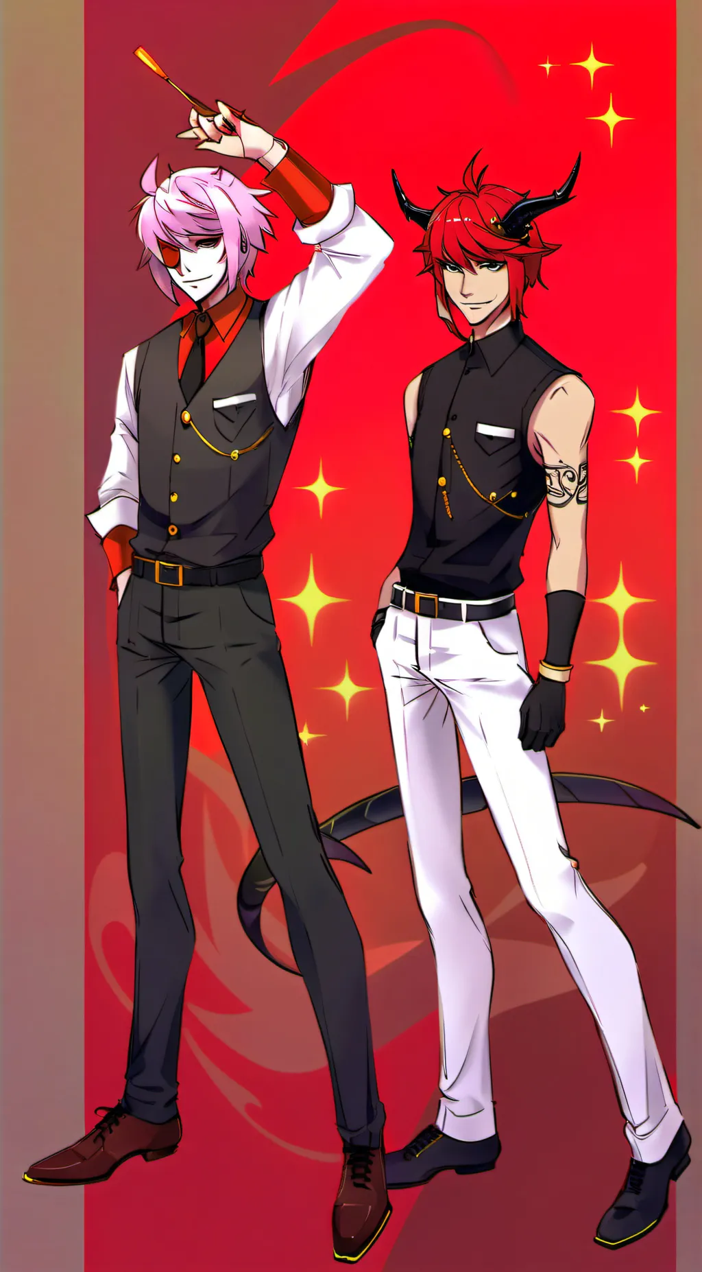 ai character: alastorxLuciferxu  background