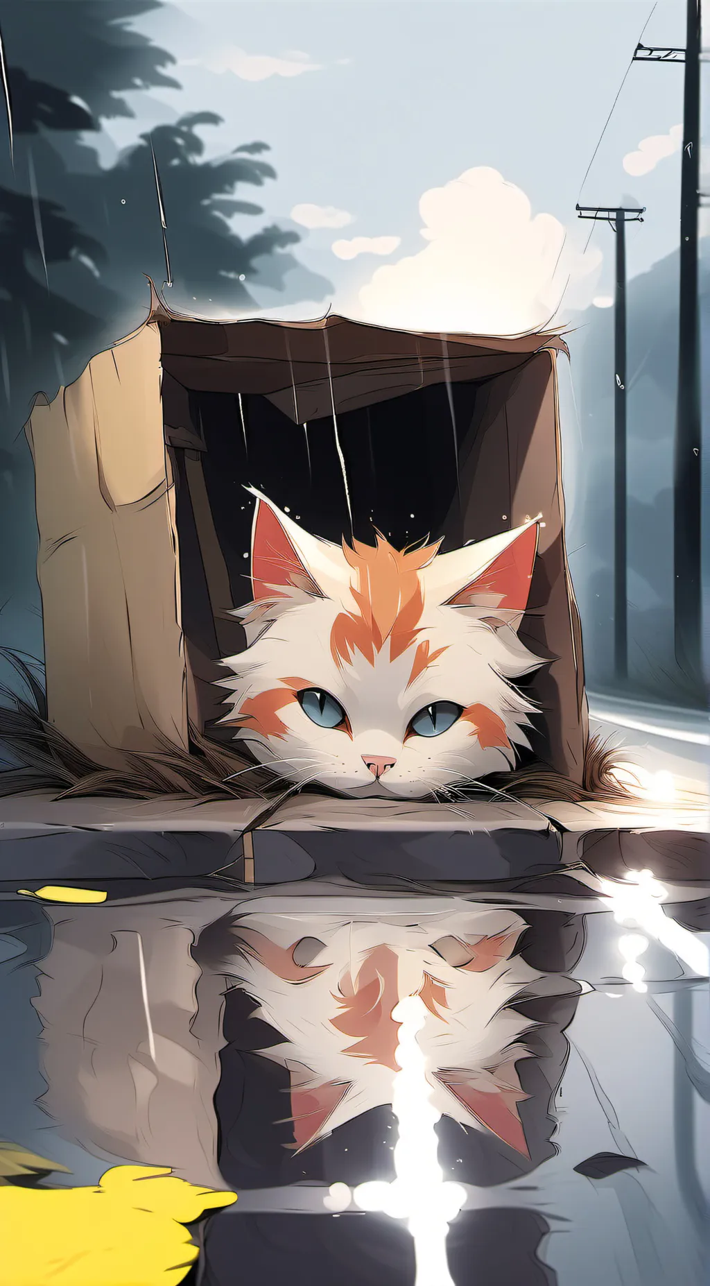 ai character: mango background