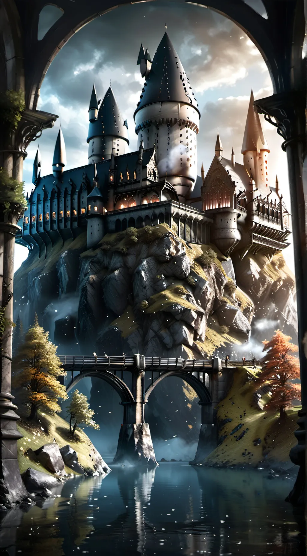 ai character: Hogwarts  background