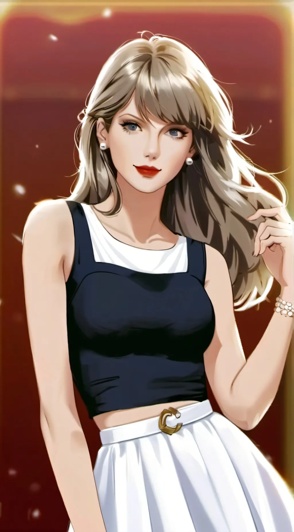 ai character: Taylor swift  background