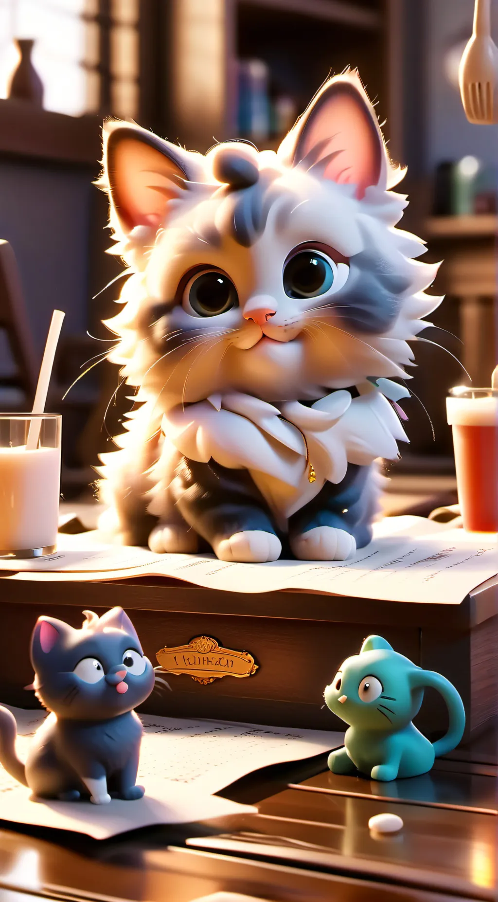 ai character: Uwu cat loui background