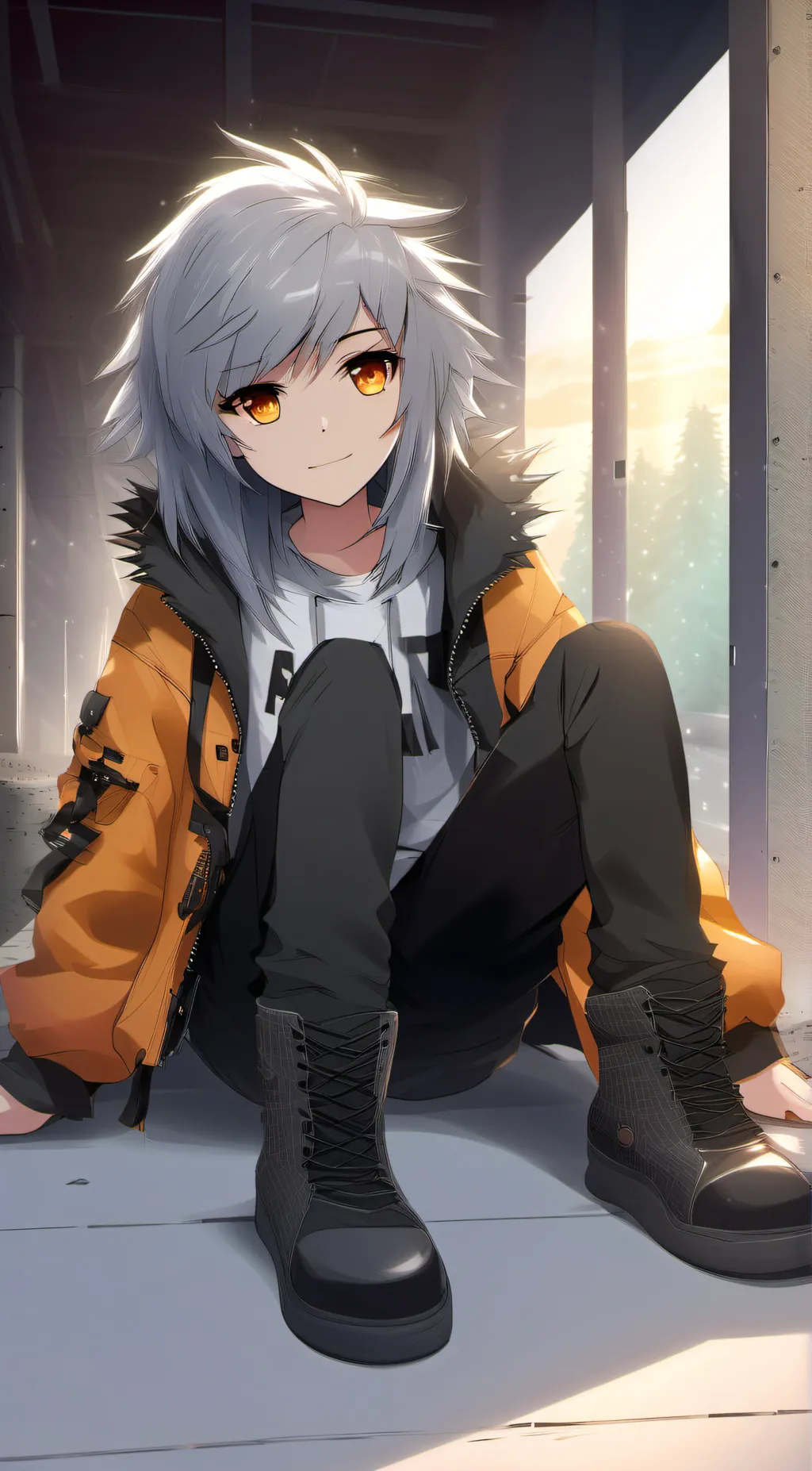 ai character: emo bella two  background