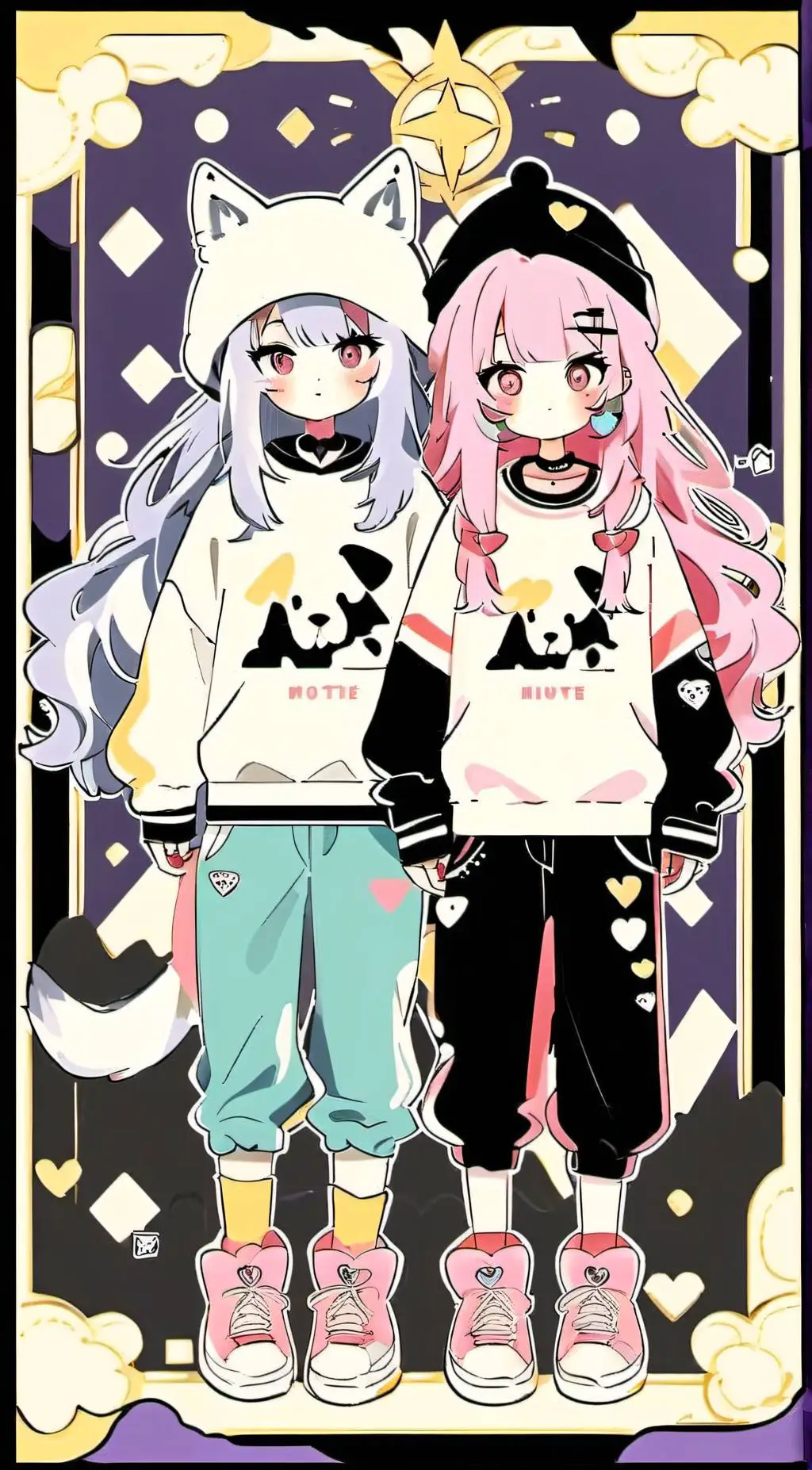 ai character: my friend group 😄😃 background