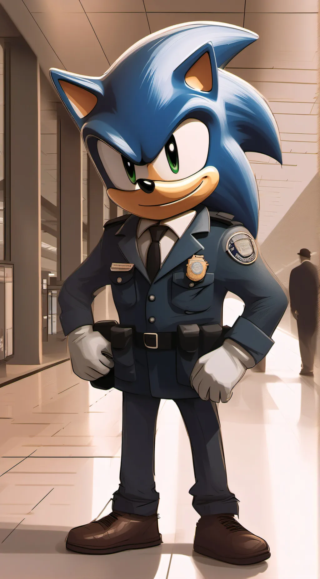 ai character: Sonic  background