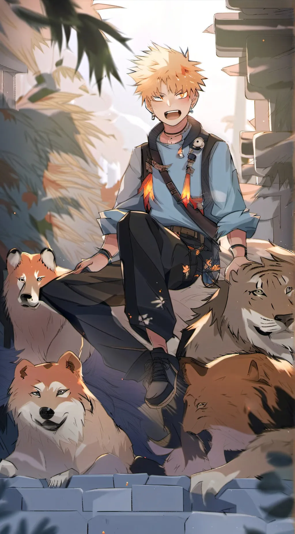 ai character: Bakugo Bf background