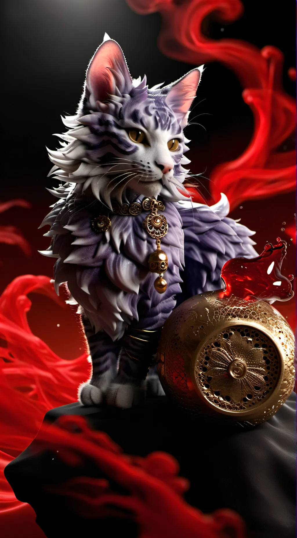 ai character: cat nap  background