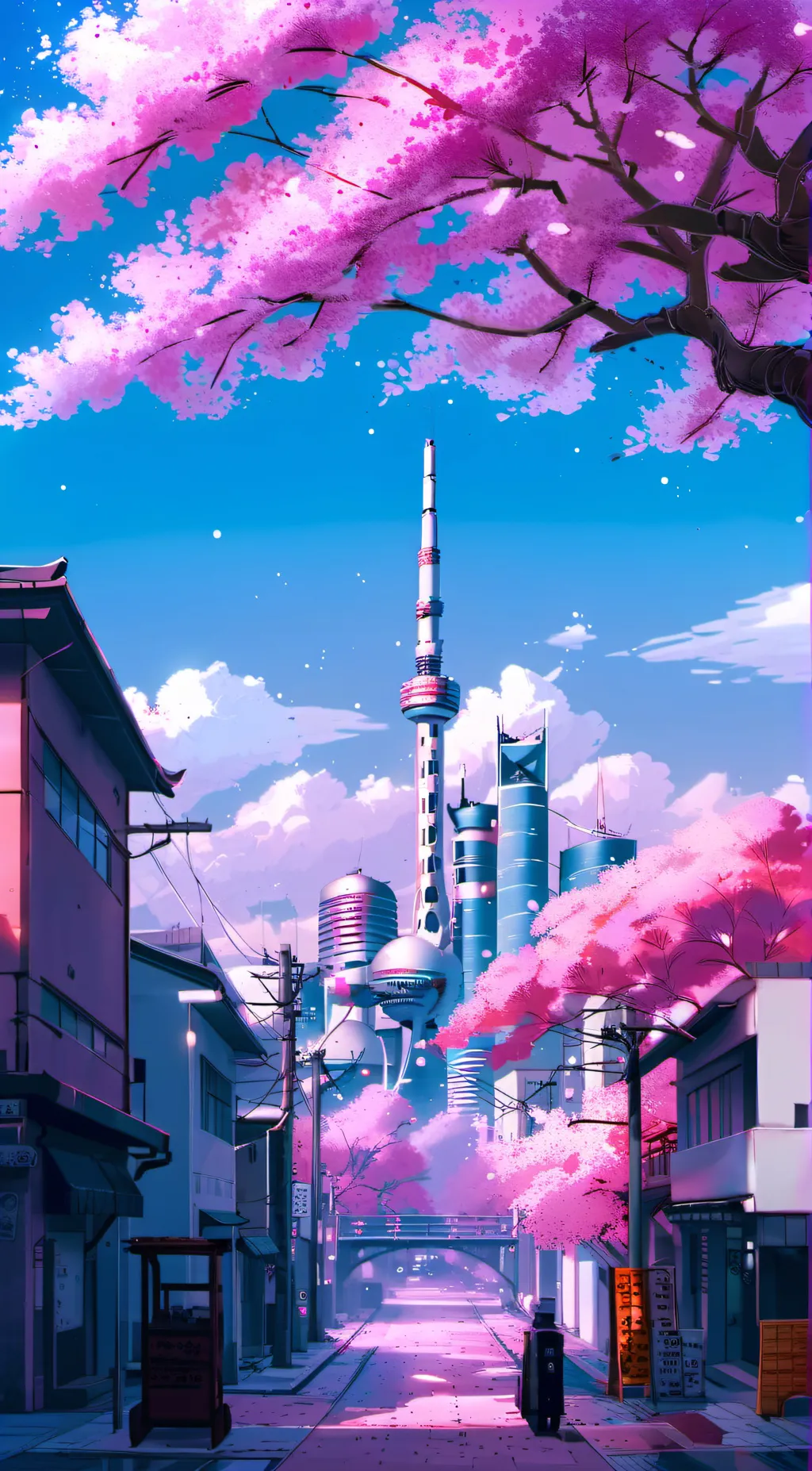 ai character: Pinky City background