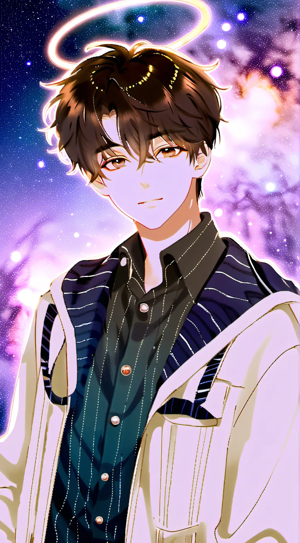 ai character: Titan Saturn background