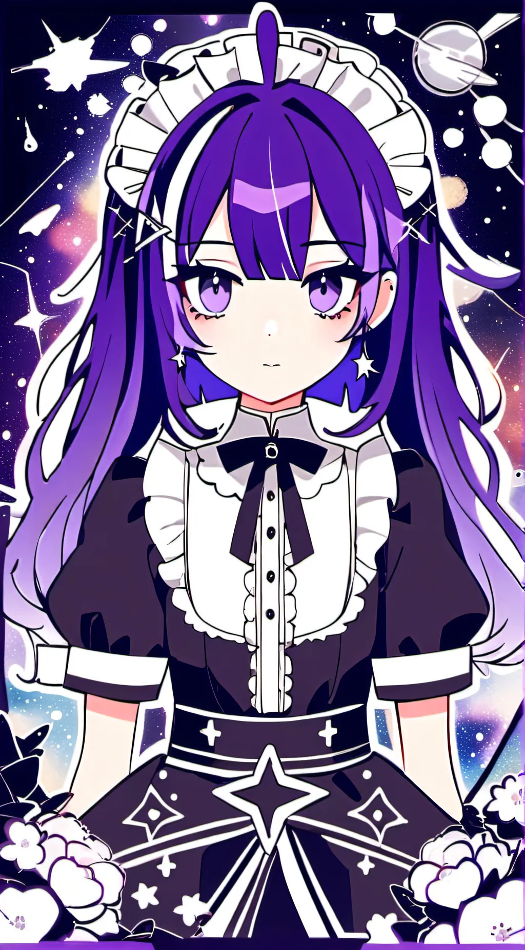 ai character: {•💜Galaxia💜•} background