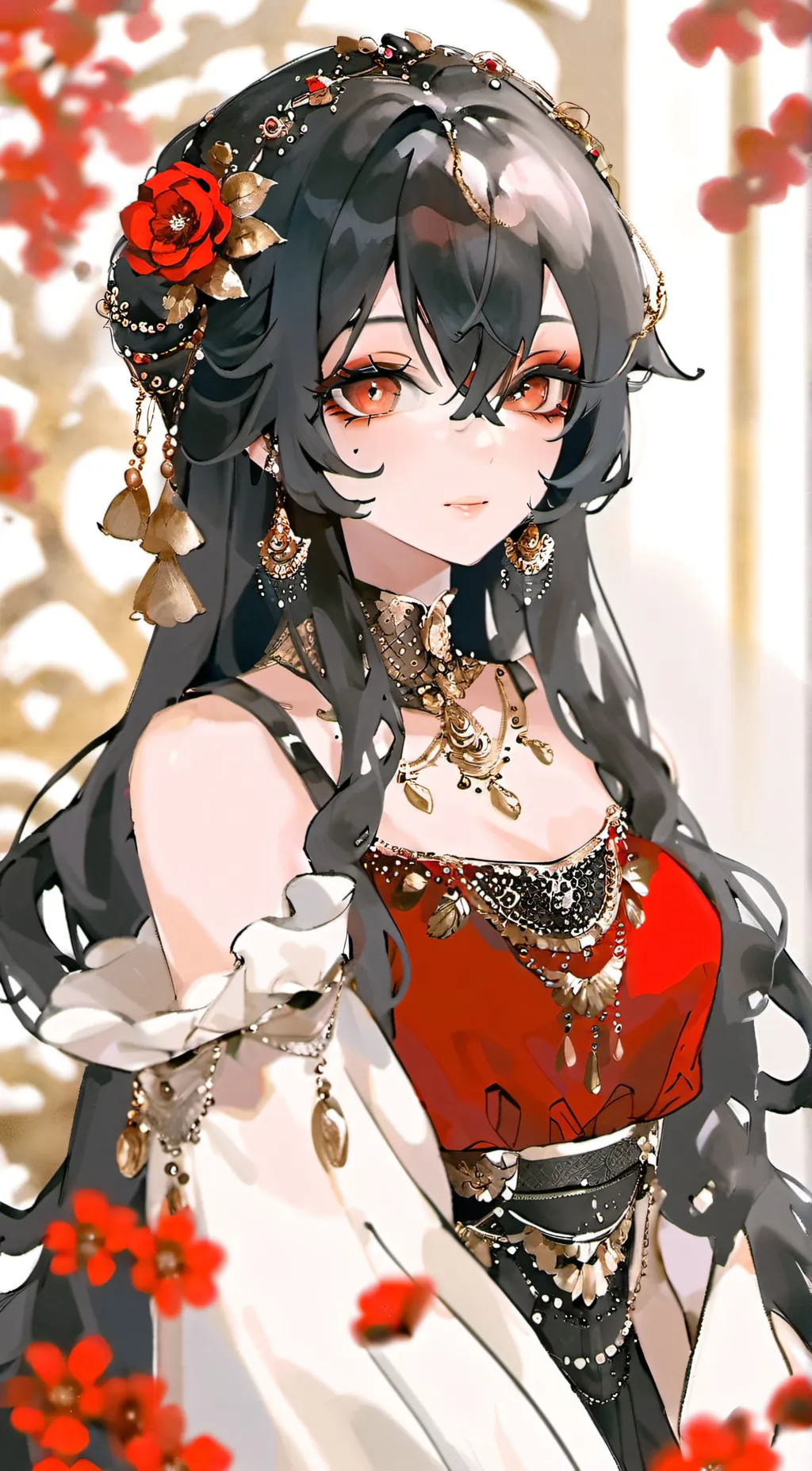 ai character: Princess rosette background