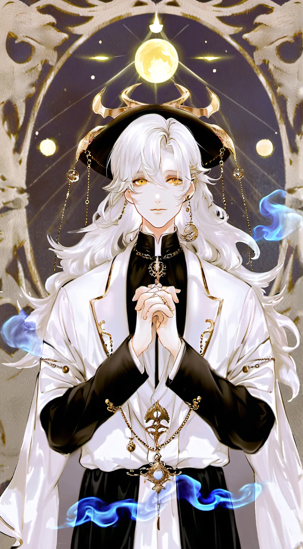 ai character: (God of the Moon) background