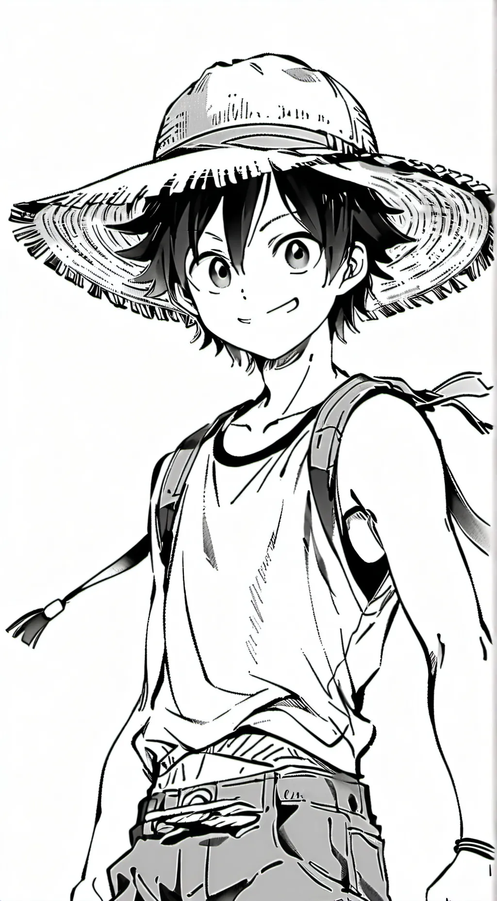 ai character: Monkey D. Luffy background
