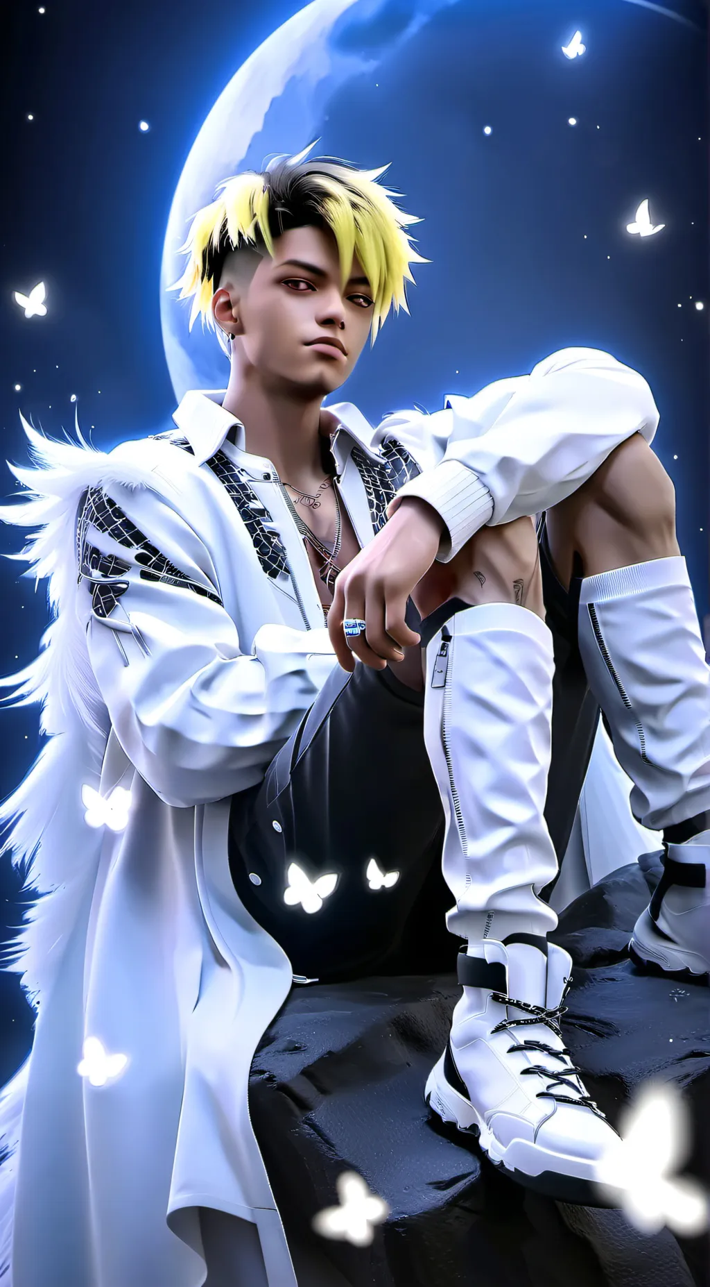 ai character: XXXTENTACION background