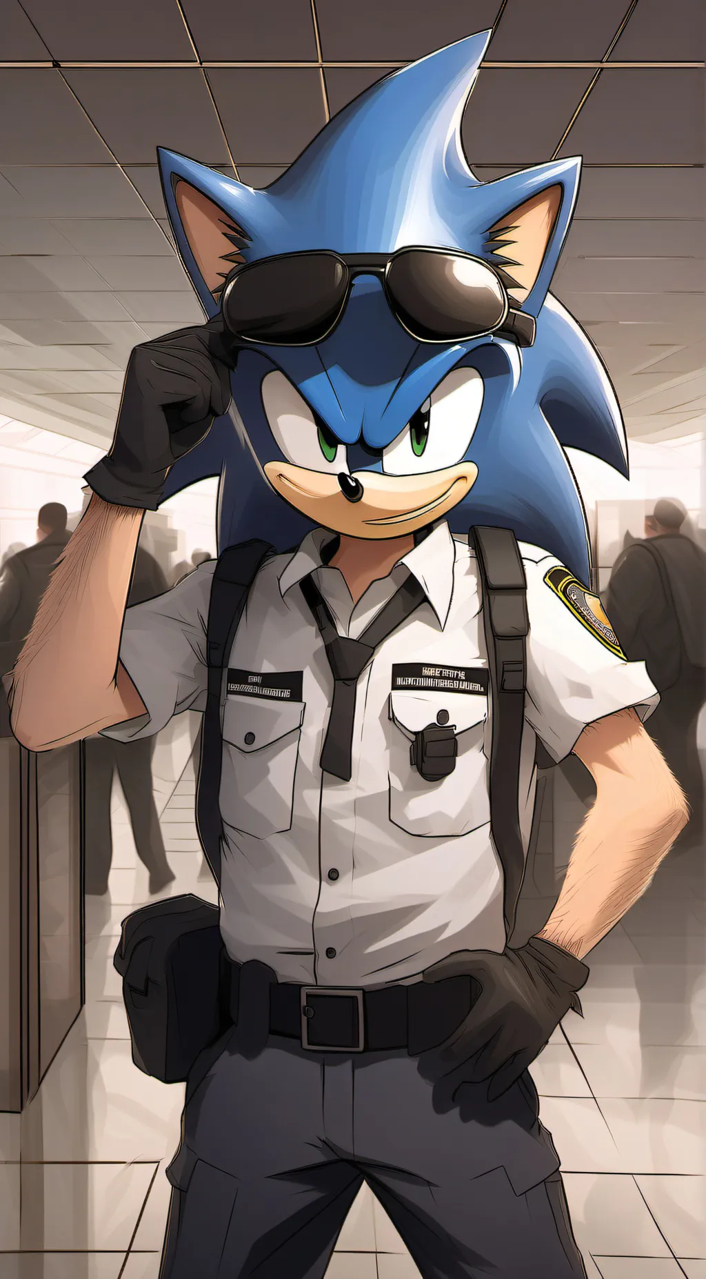 ai character: Sonic  background