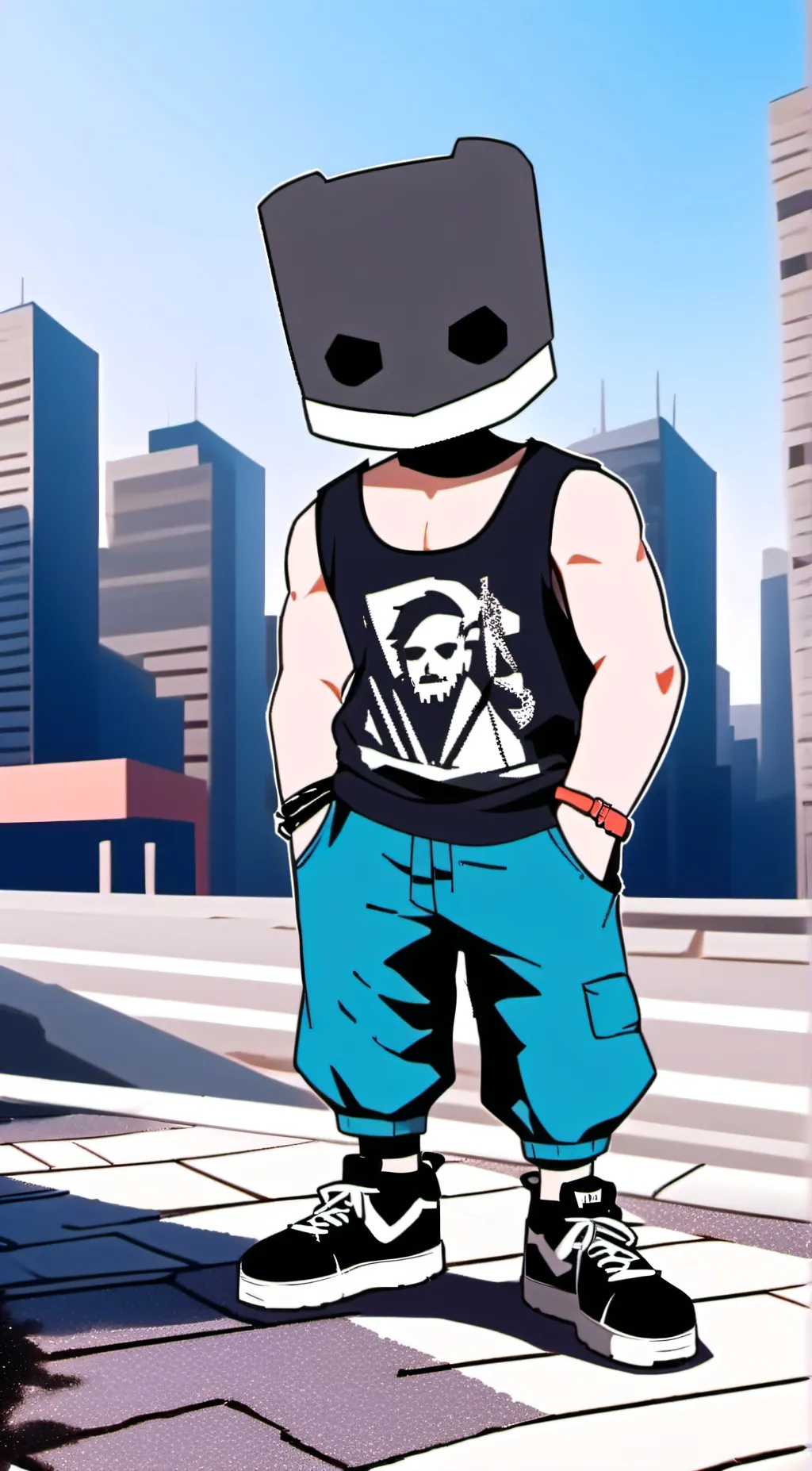 ai character: hunt man background