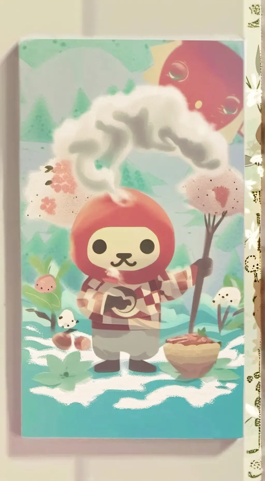 ai character: Ramen shop card background