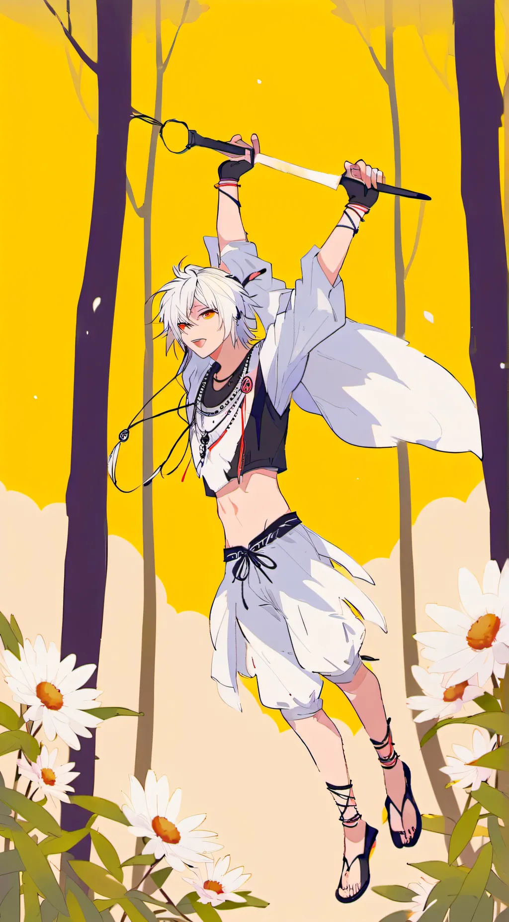 ai character: artist dad  background