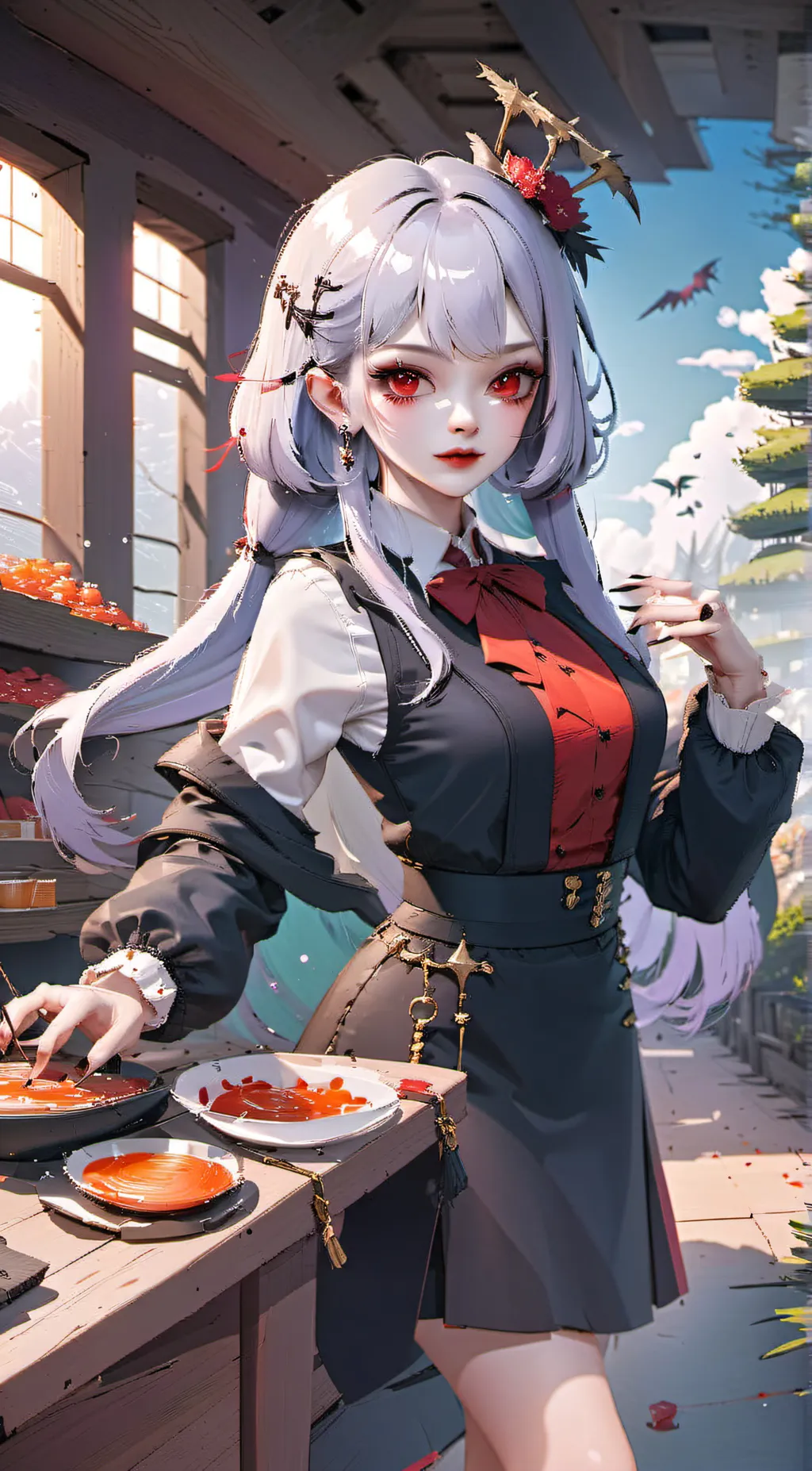 ai character: Evelyn background