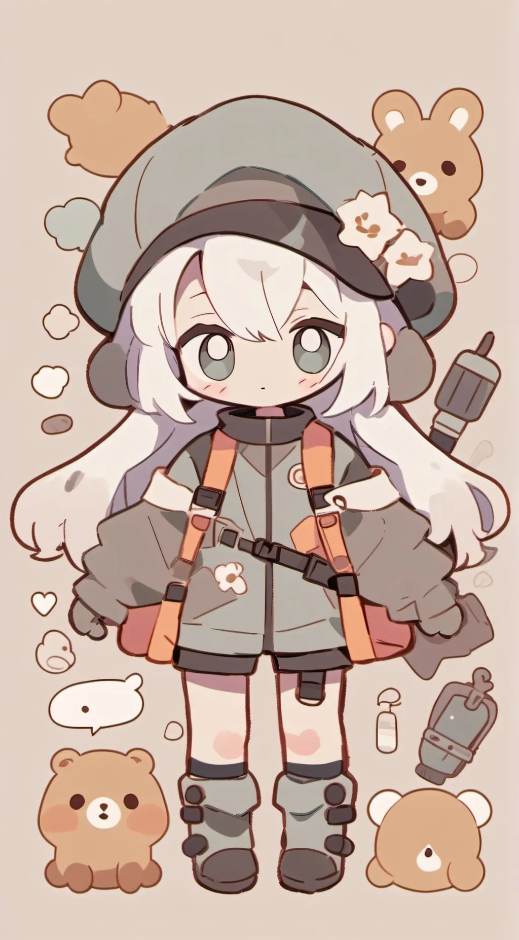 ai character: amber background