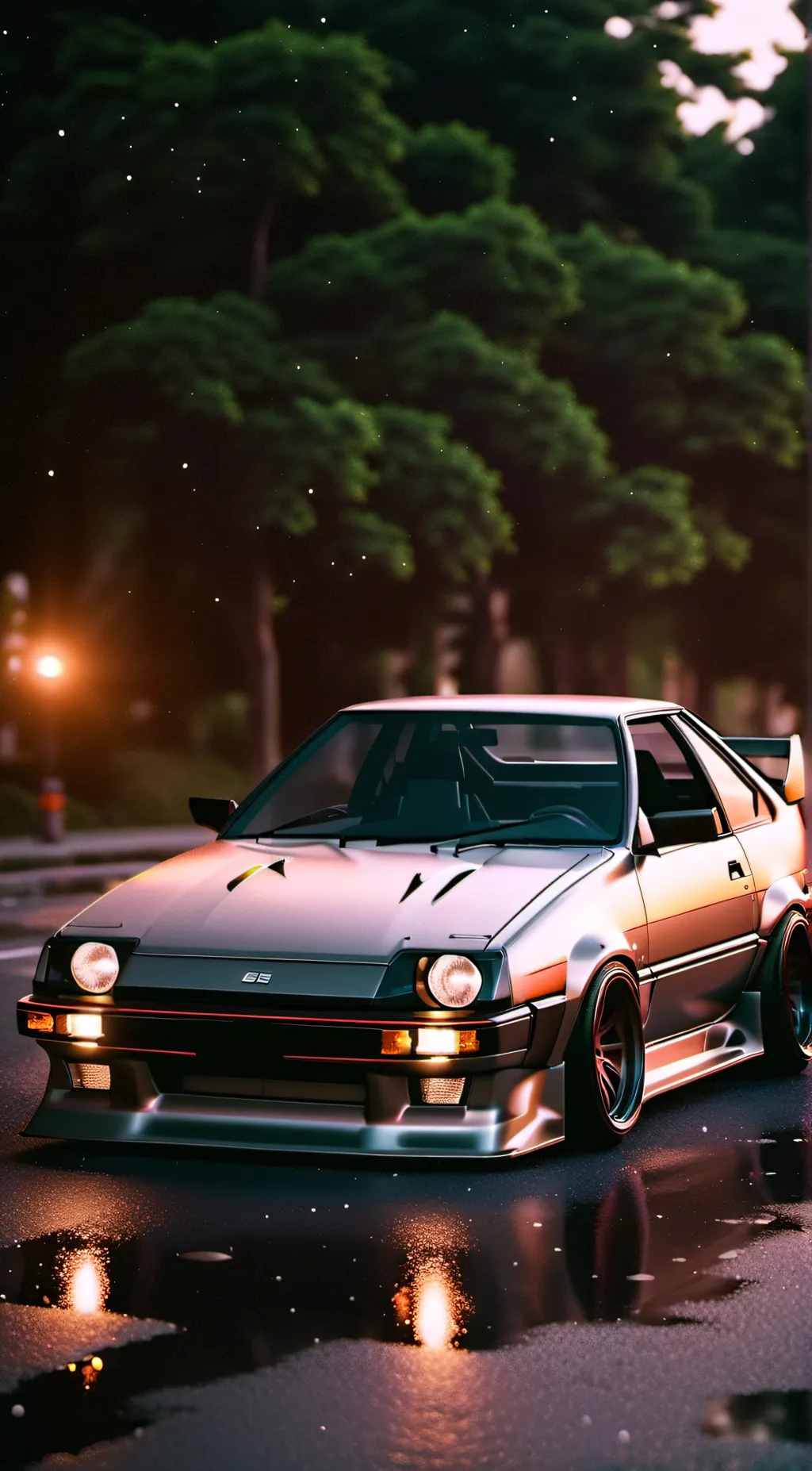 ai character: Toyota trueno background