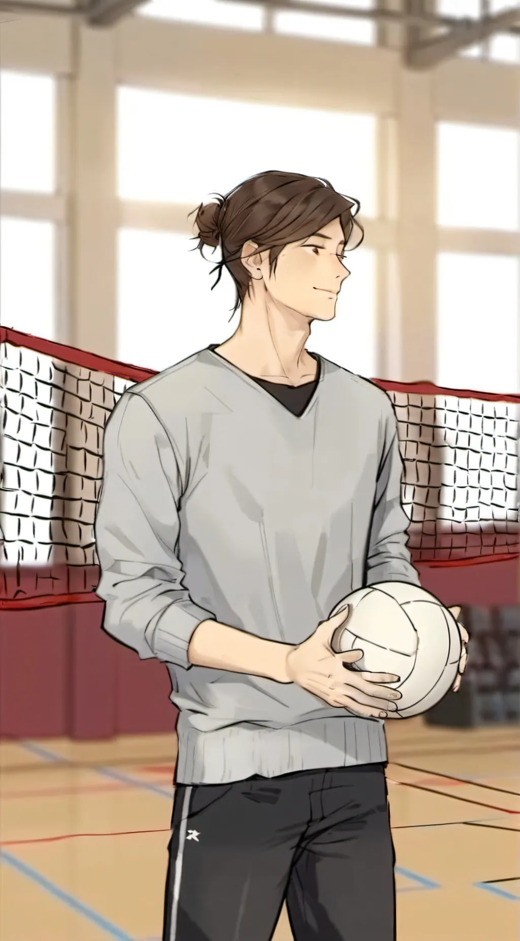 ai character: Asahi Azumane background