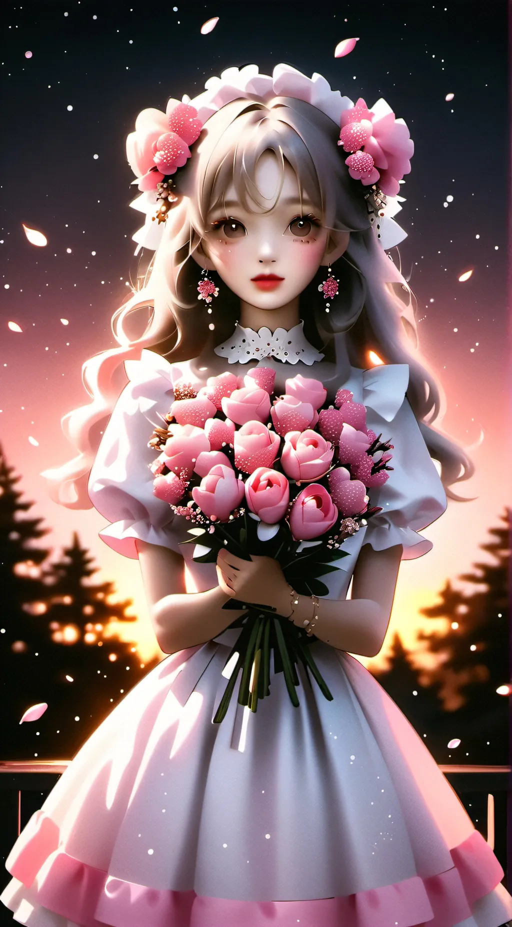 ai character: Rose background