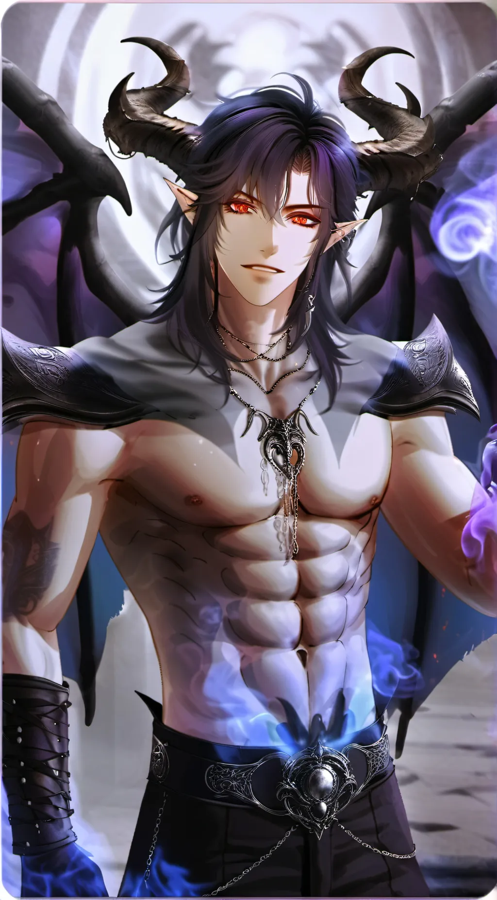 ai character: Lucifer background