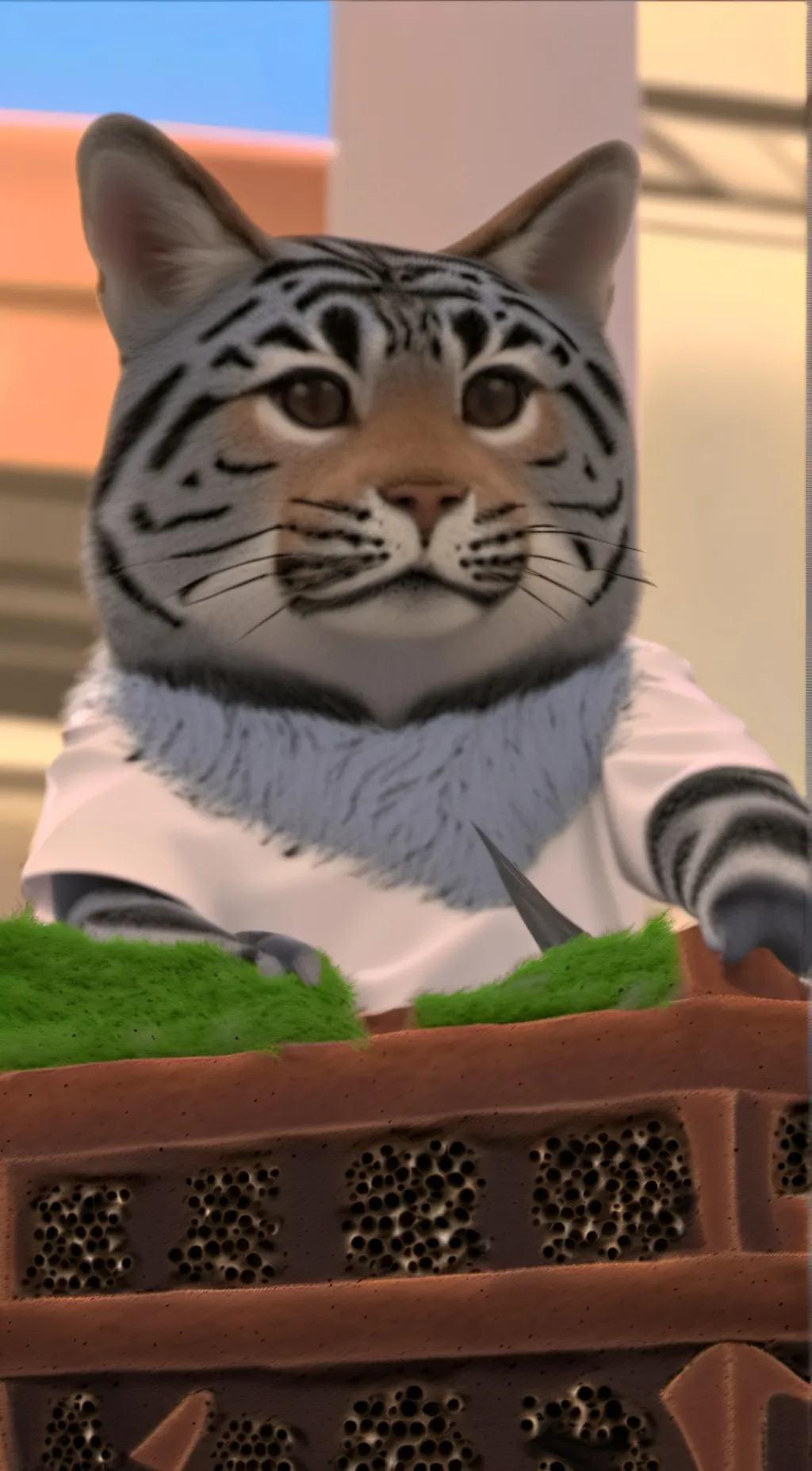 ai character: Tiger Molly  background