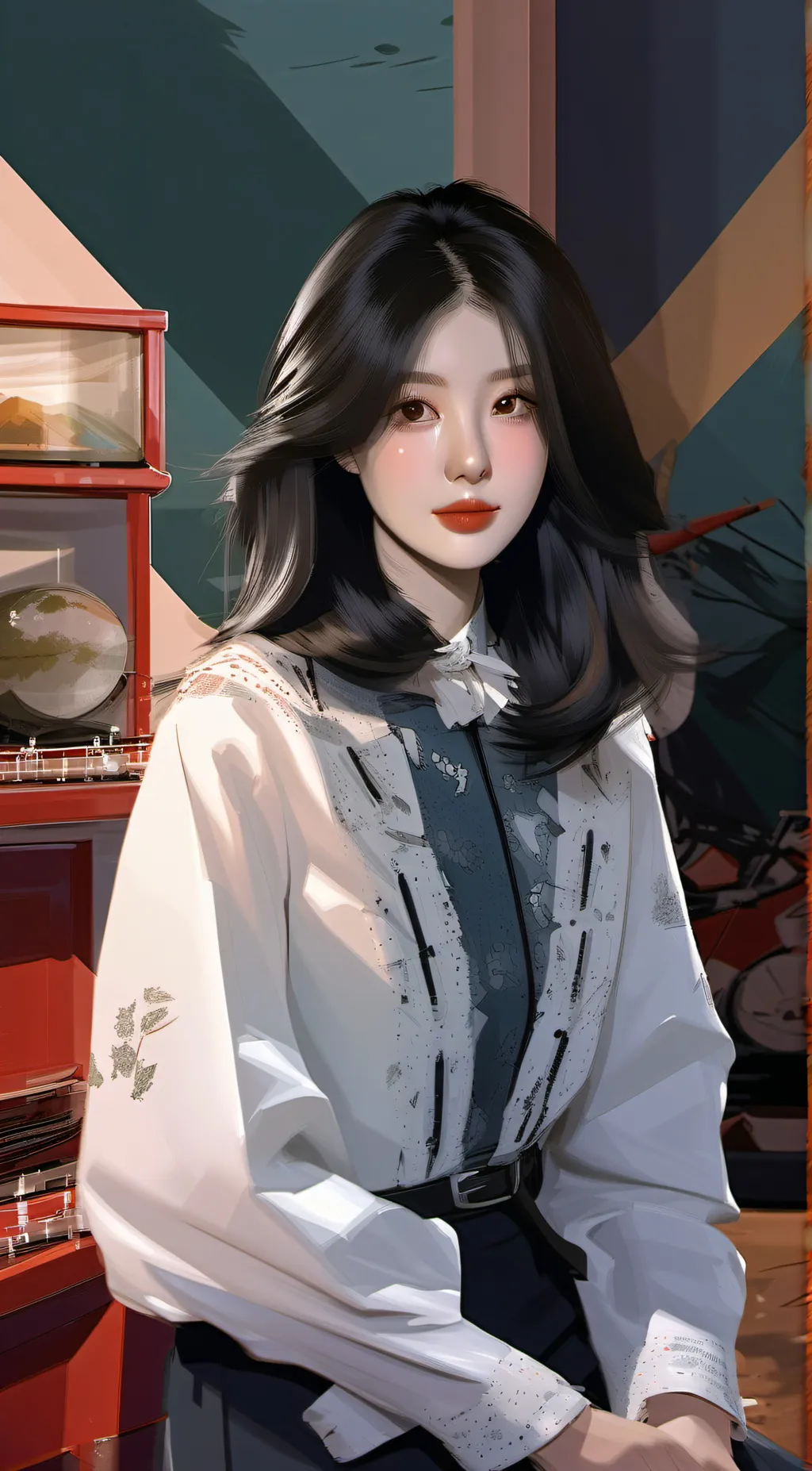 ai character: 𝓔𝓵𝓲𝓼𝓮 background