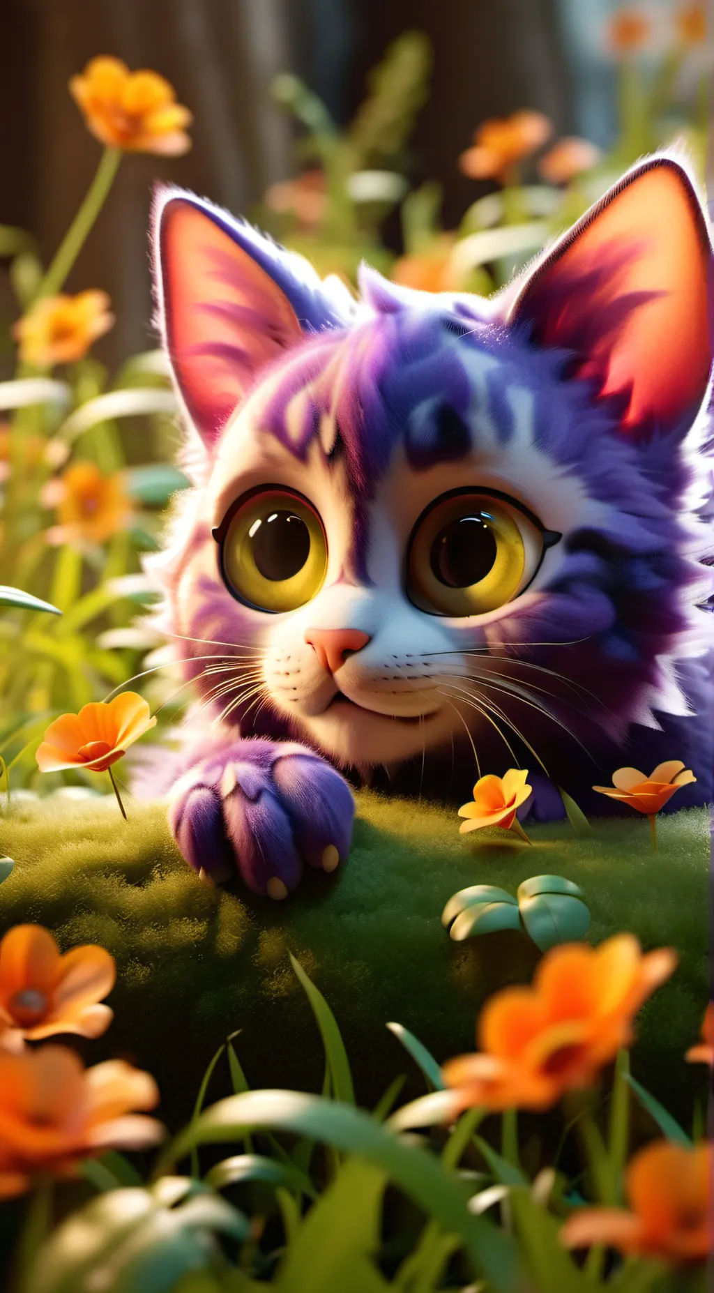 ai character: cat nap background