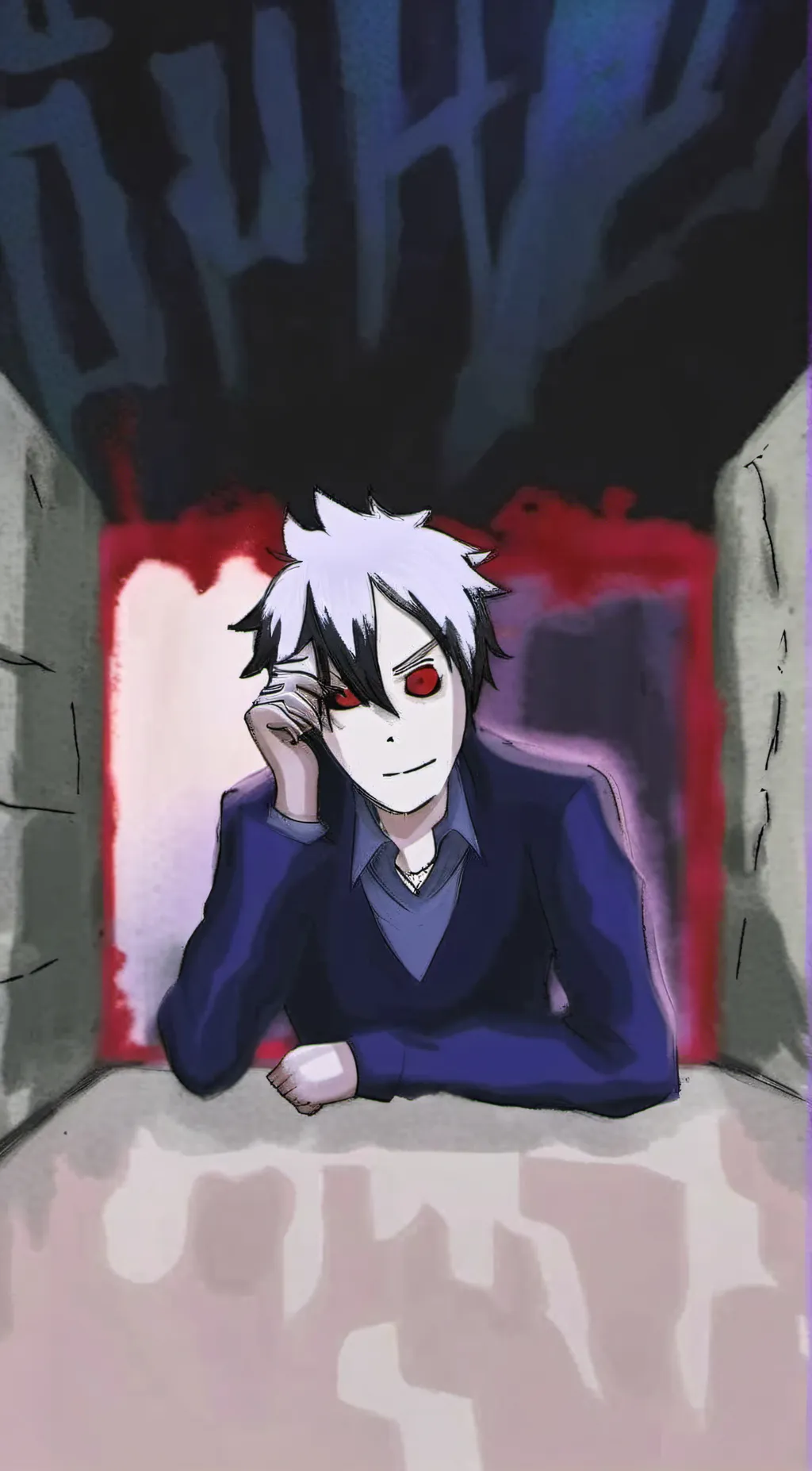 ai character: killer sans background