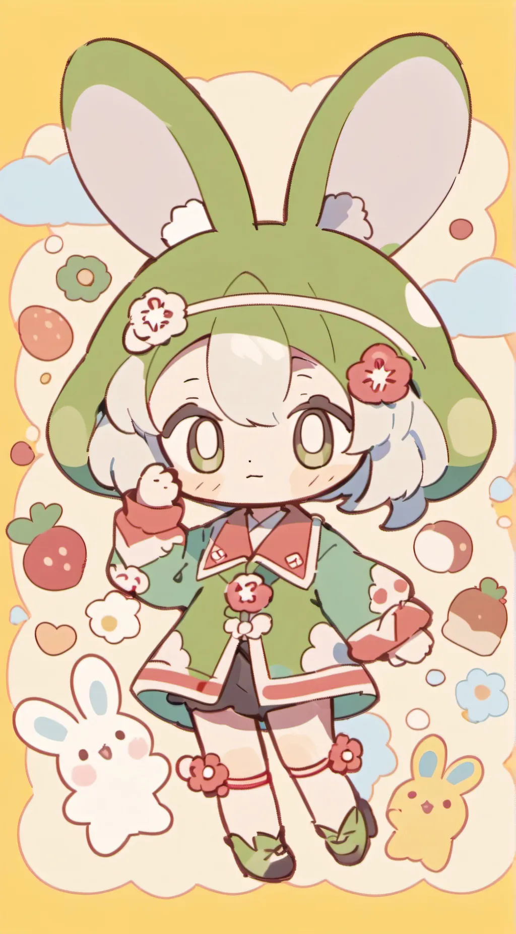 ai character: hoppy chan bunny background