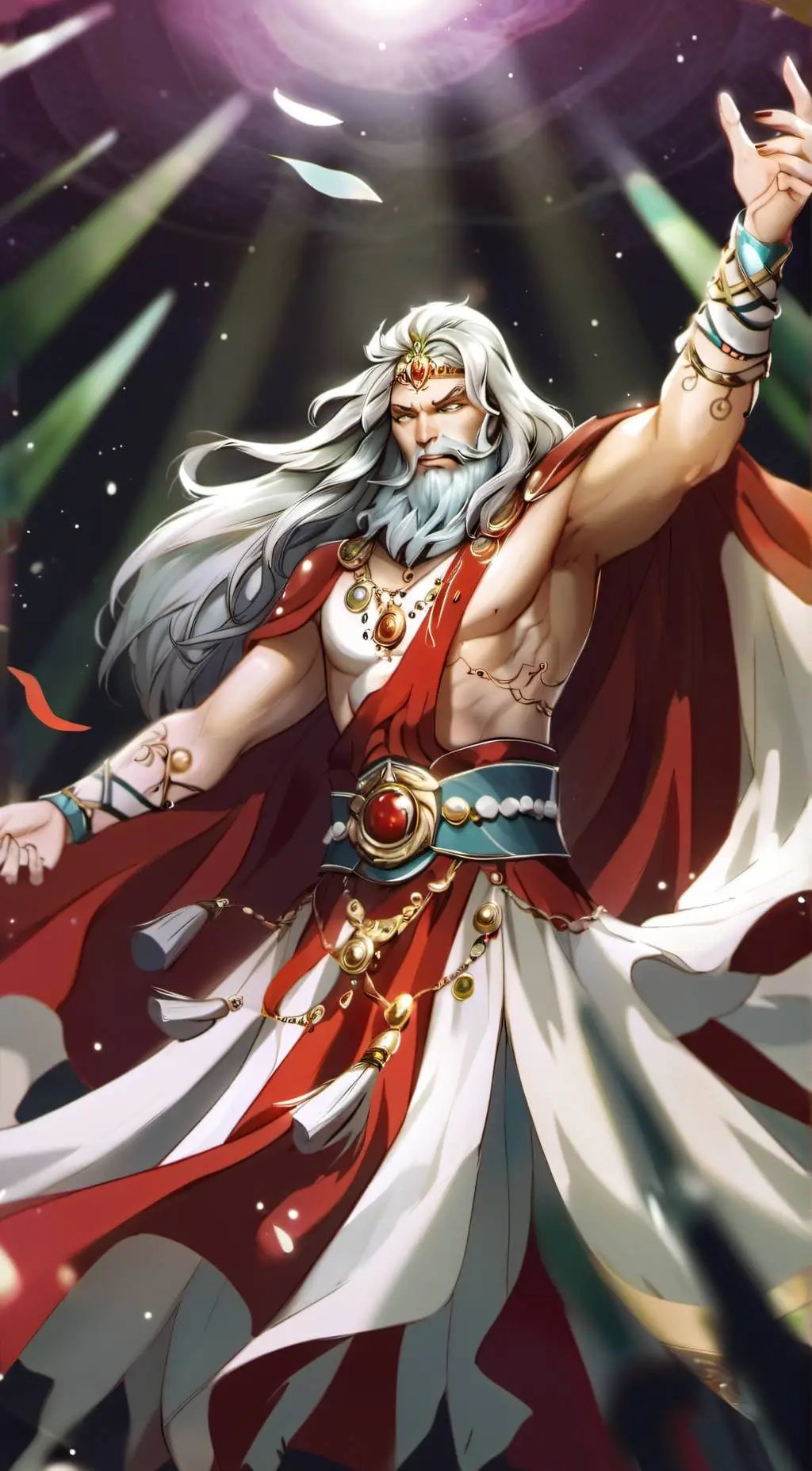 ai character: Poseidon background