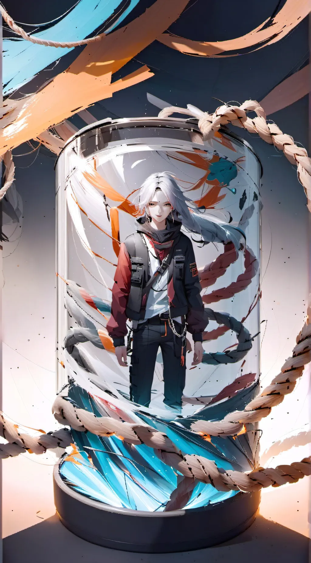 ai character: Lab YCH background