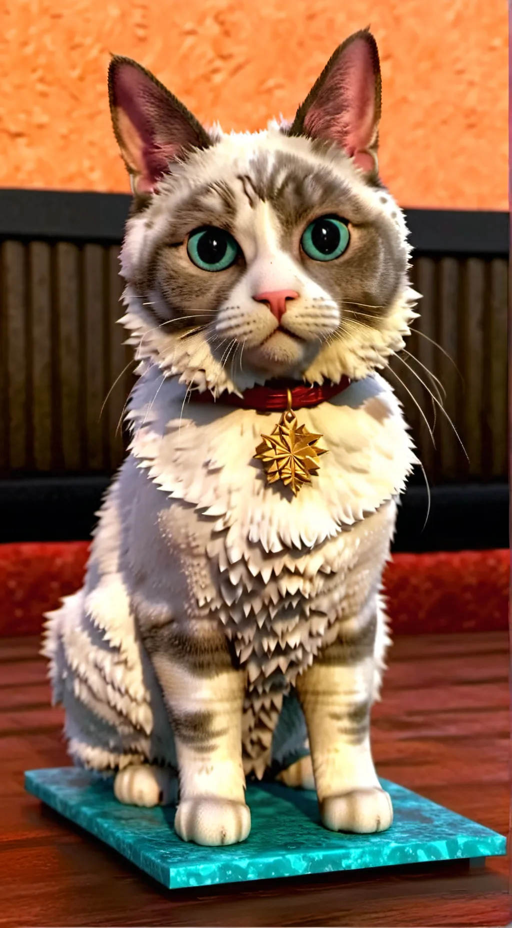 ai character: Pom pom  background