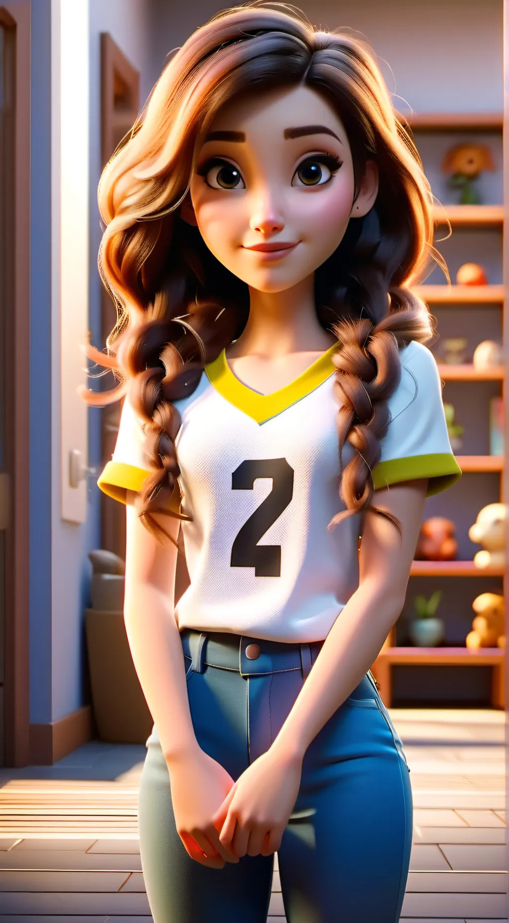 ai character: Ella background