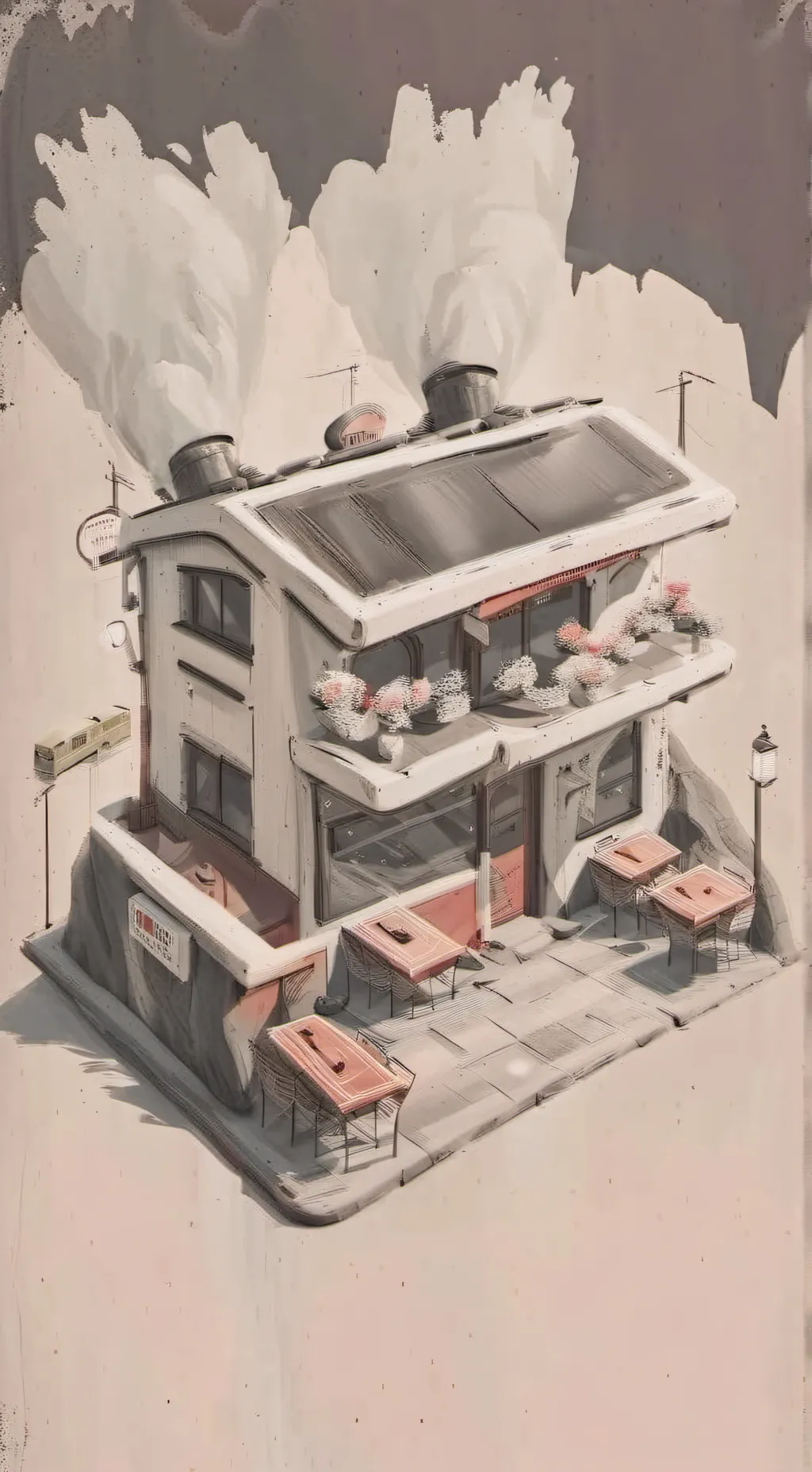 ai character: Diner background