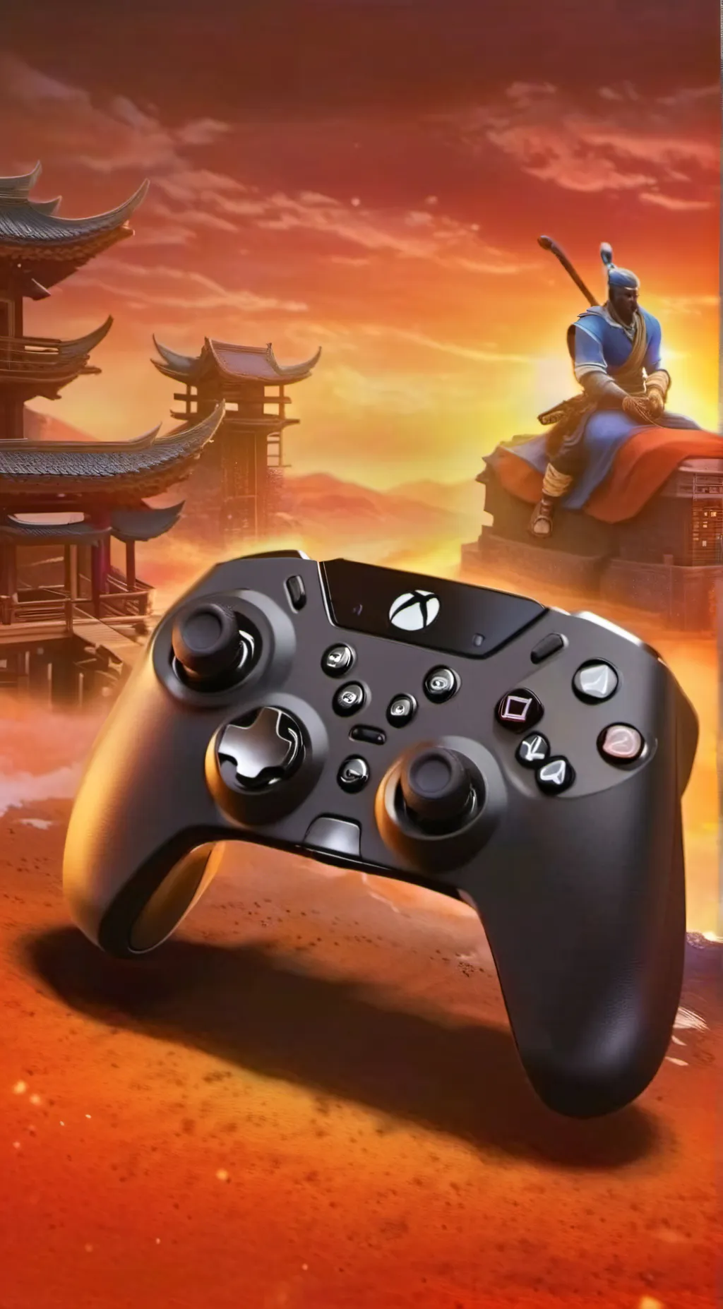 ai character: gaming controller  background