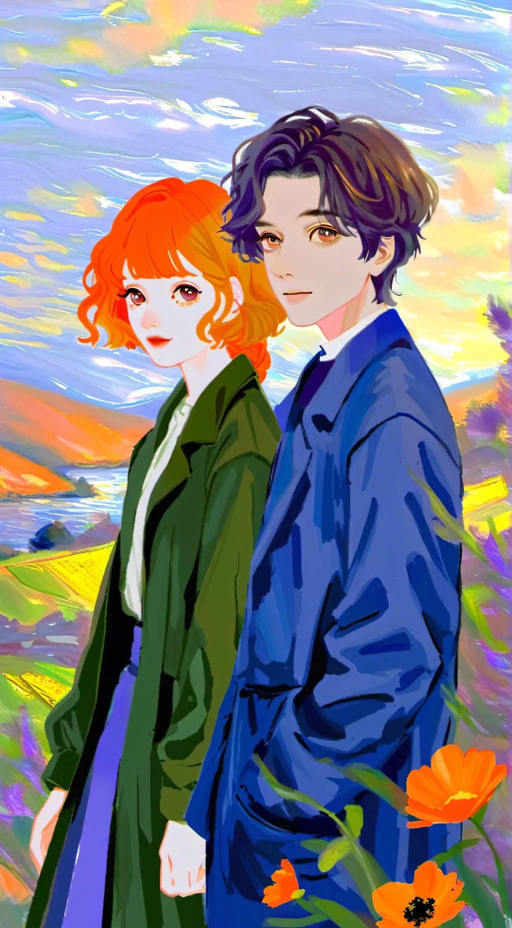 ai character: William x clara❤️ background