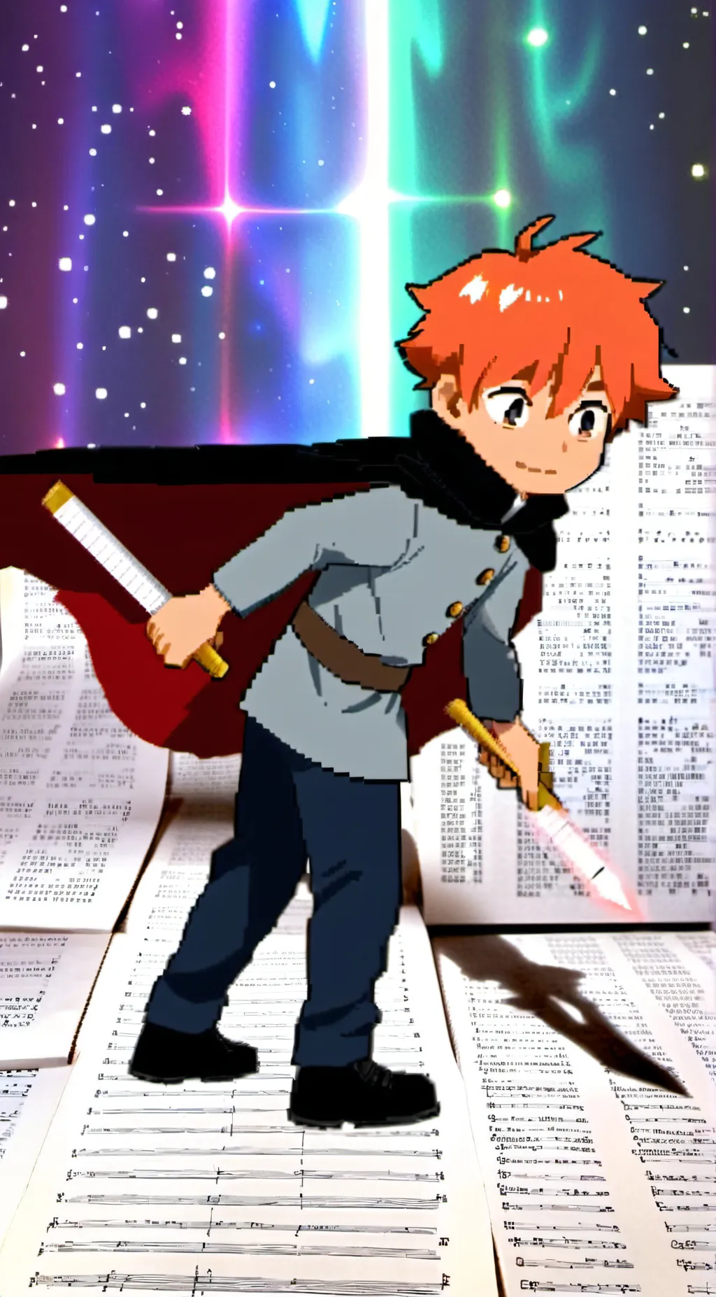 ai character: Calculator Boy background