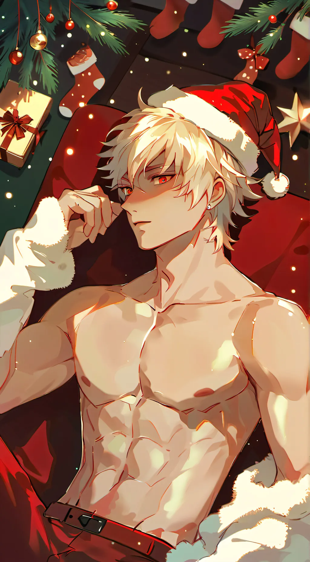 ai character: Bakugo❄️⛄ background
